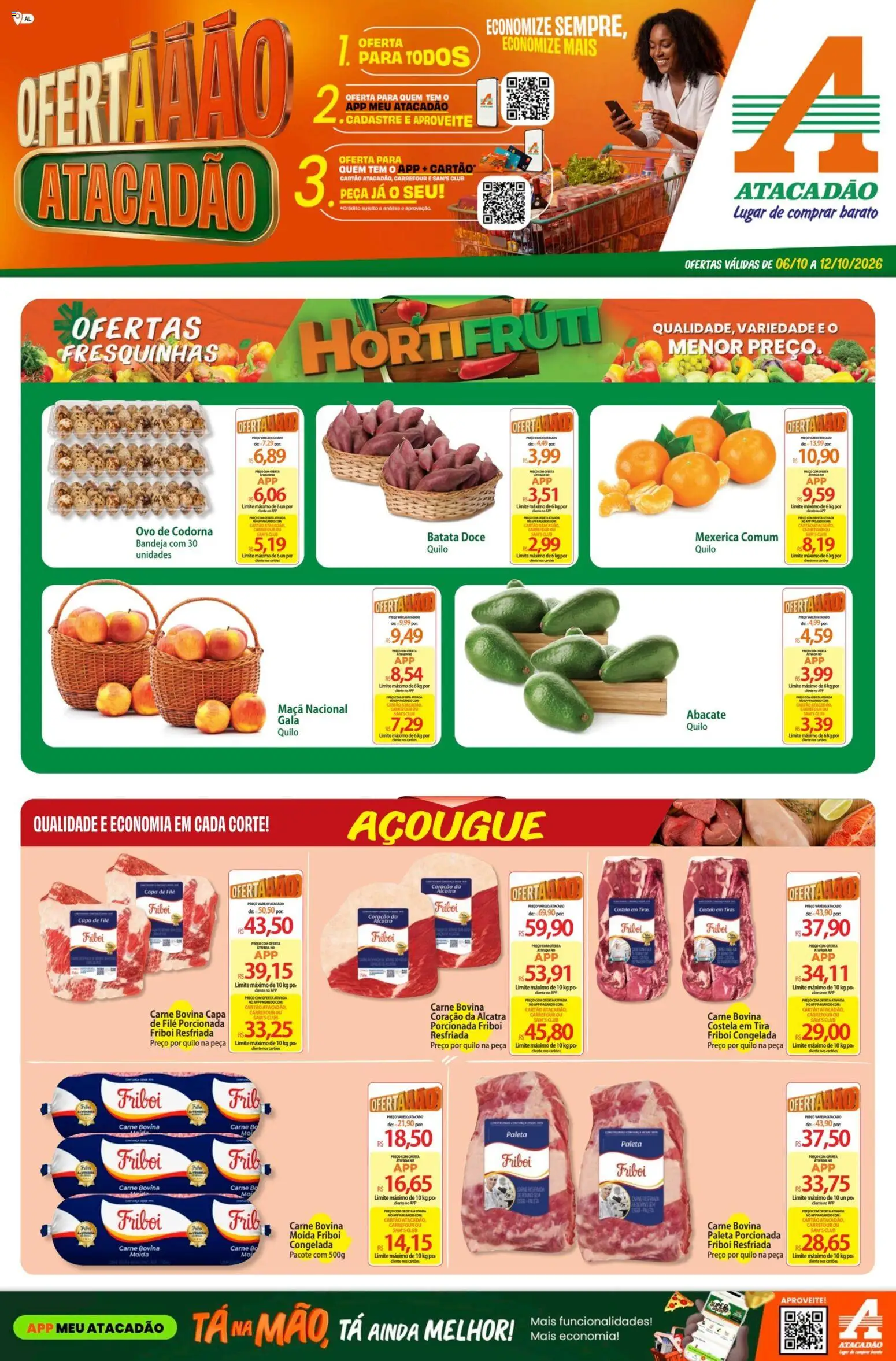 Pré-Visualização do folheto "Atacadão ofertas - AL" da loja Atacadão válido a partir de 06/10/2026