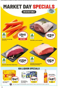 Preview of catalogue IGA Market Day Specials VIC from shop IGA valid 23/10/2026