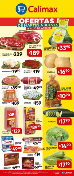 Vista previa las ofertas de la tienda Calimax - Calimax folleto desde el 18/08/2026 