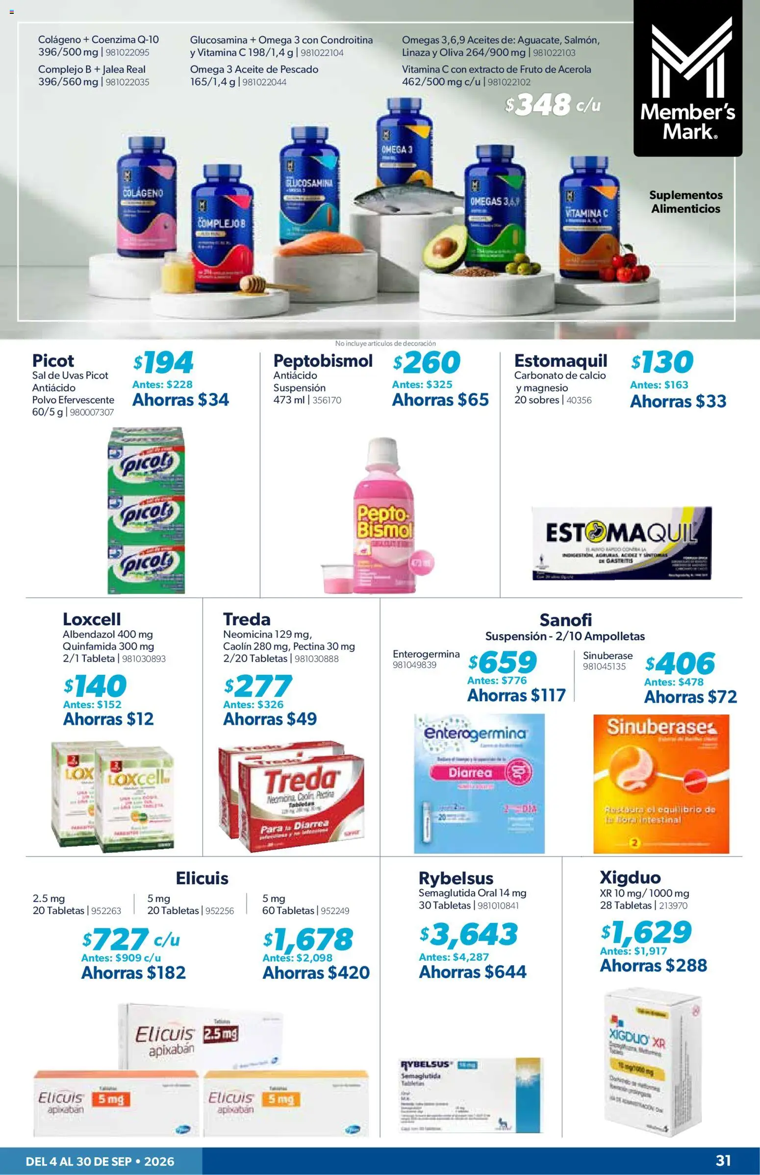 Vista previa las ofertas de la tienda Sam's Club - Sam's Club catálogo desde el 04/09/2026 