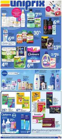 Preview of leaflet Uniprix weekly flyer / circulaire from shop Uniprix is valid from Sep 10, 2026