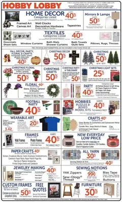 Ad Preview of Hobby Lobby Hobby Lobby Weekly Ad from 09/27/2026