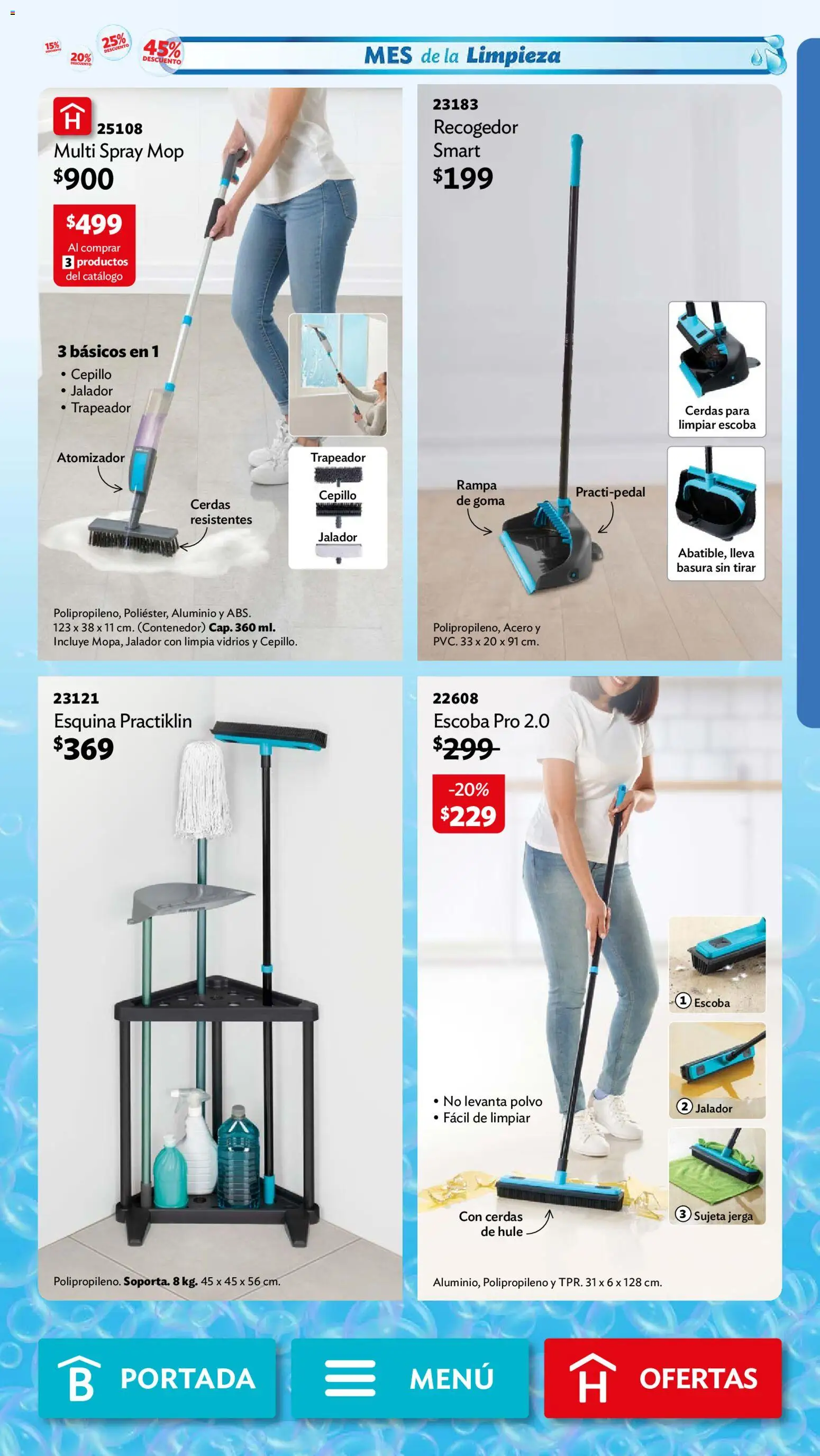 Vista previa las ofertas de la tienda Betterware - Betterware campaña 10 2026 desde el 28/09/2026 - Escoba, Trapeador, Contenedor, Cepillo, Polvo