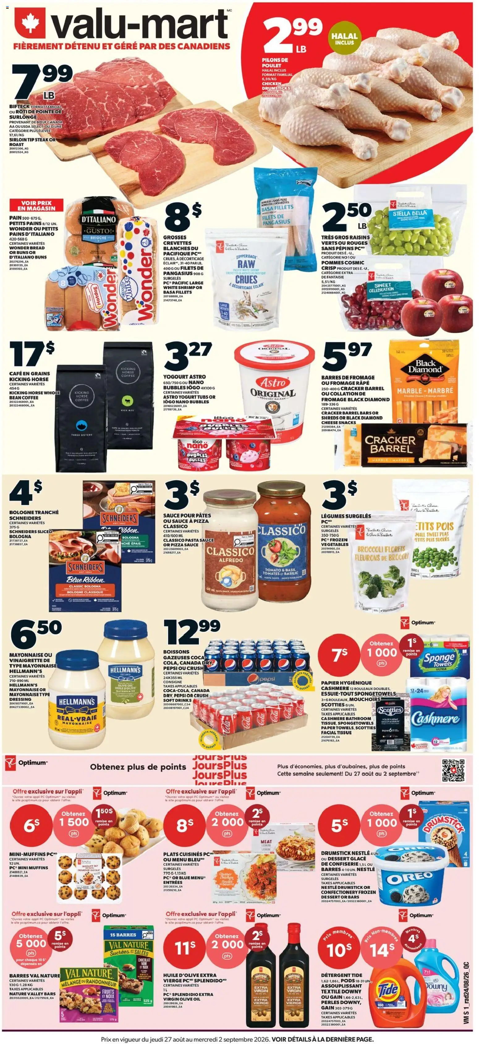 Preview of leaflet Valu Mart circulaire from shop Valu Mart is valid from Aug 27, 2026