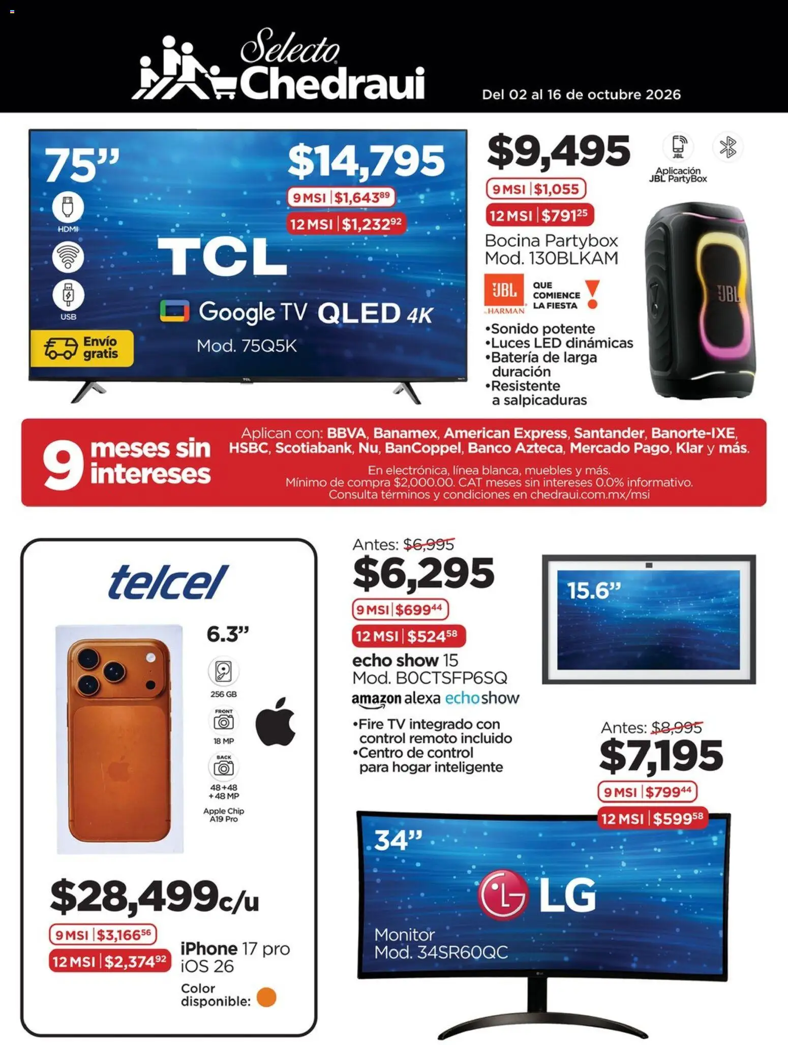 Vista previa las ofertas de la tienda Chedraui - Chedraui folleto Renueva tu casa desde el 02/10/2026 