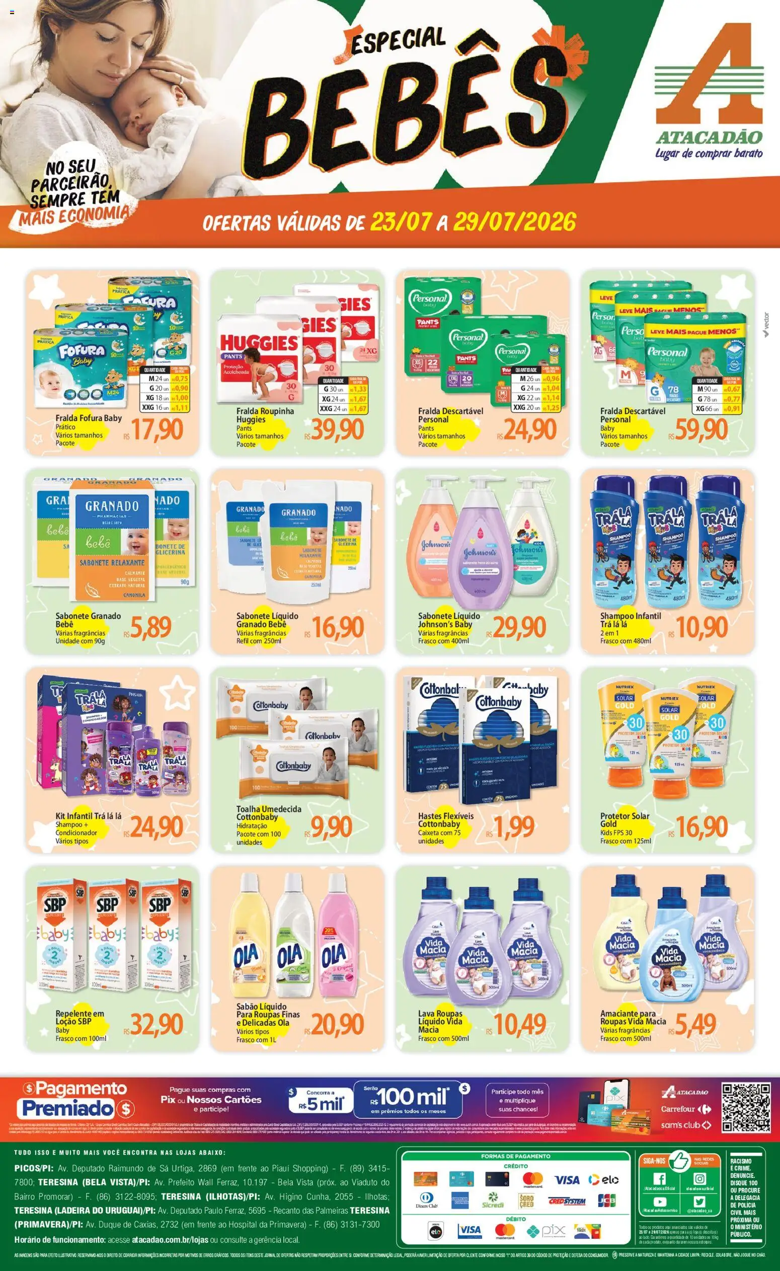 Pré-Visualização do folheto "Atacadão ofertas - PI" da loja Atacadão válido a partir de 23/07/2026
