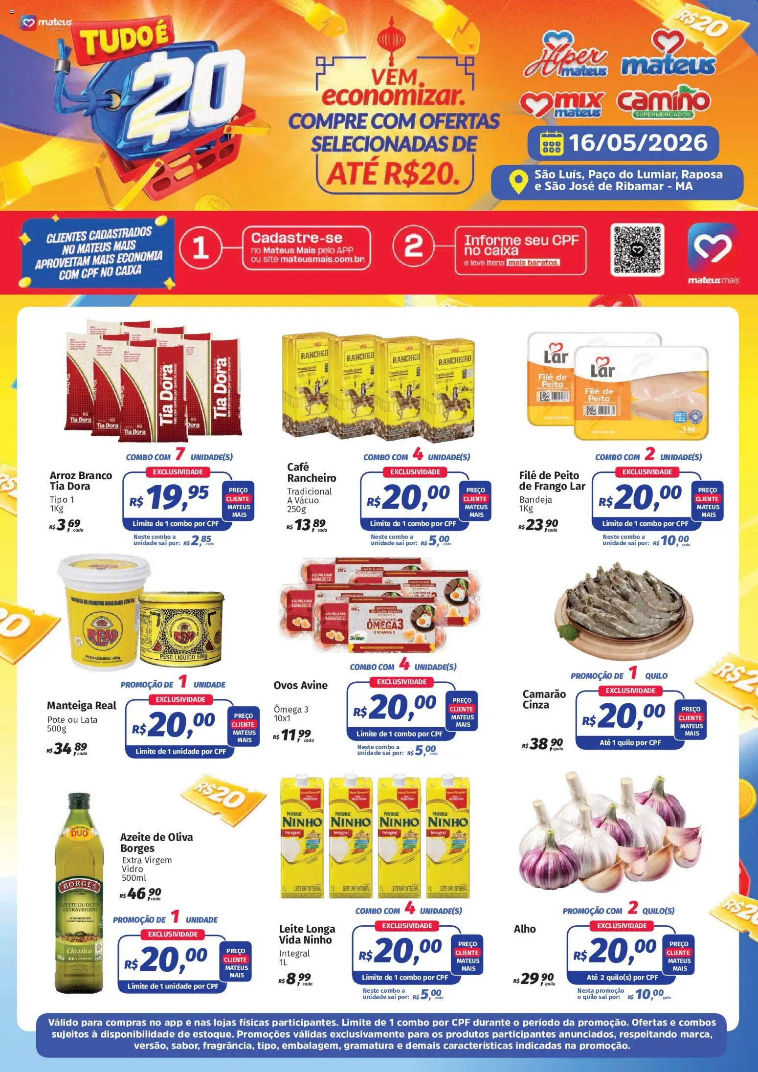 Pré-Visualização do folheto "Mateus ofertas Tudo é 20" da loja Mateus válido a partir de 16/05/2026
