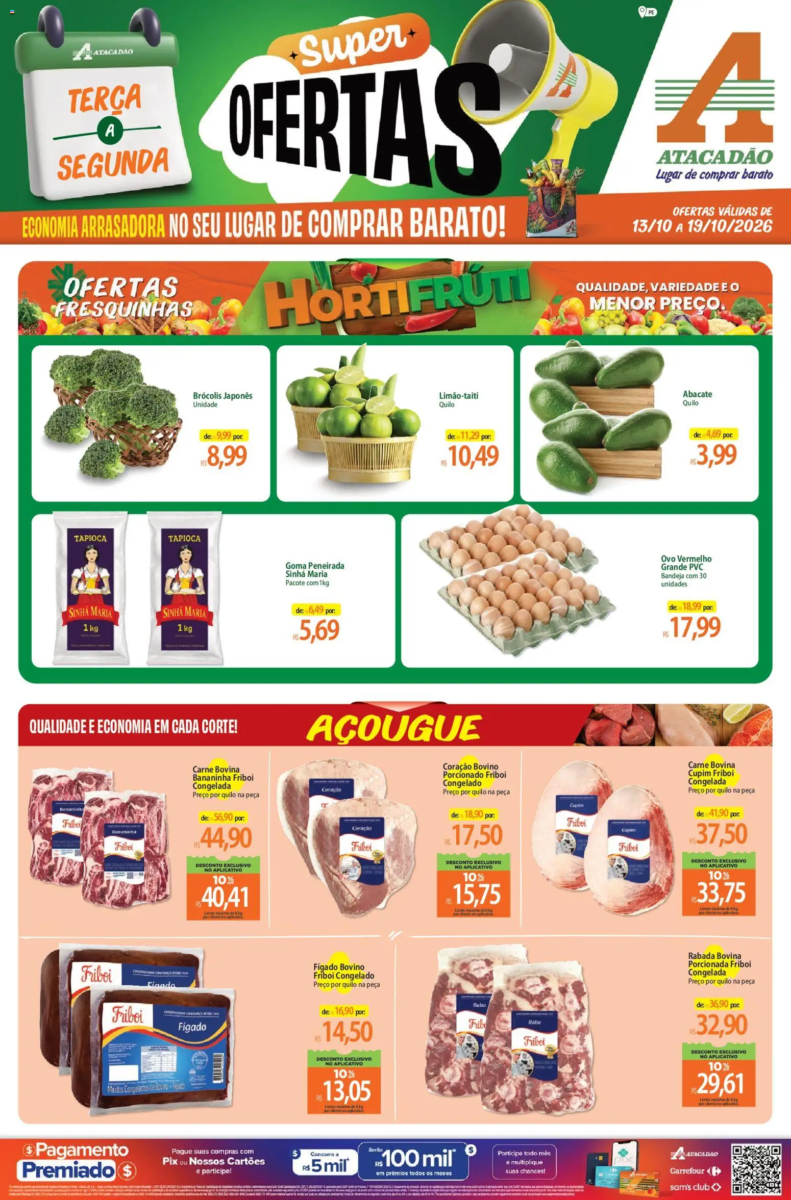 Pré-Visualização do folheto "Atacadão ofertas - PE" da loja Atacadão válido a partir de 13/10/2026
