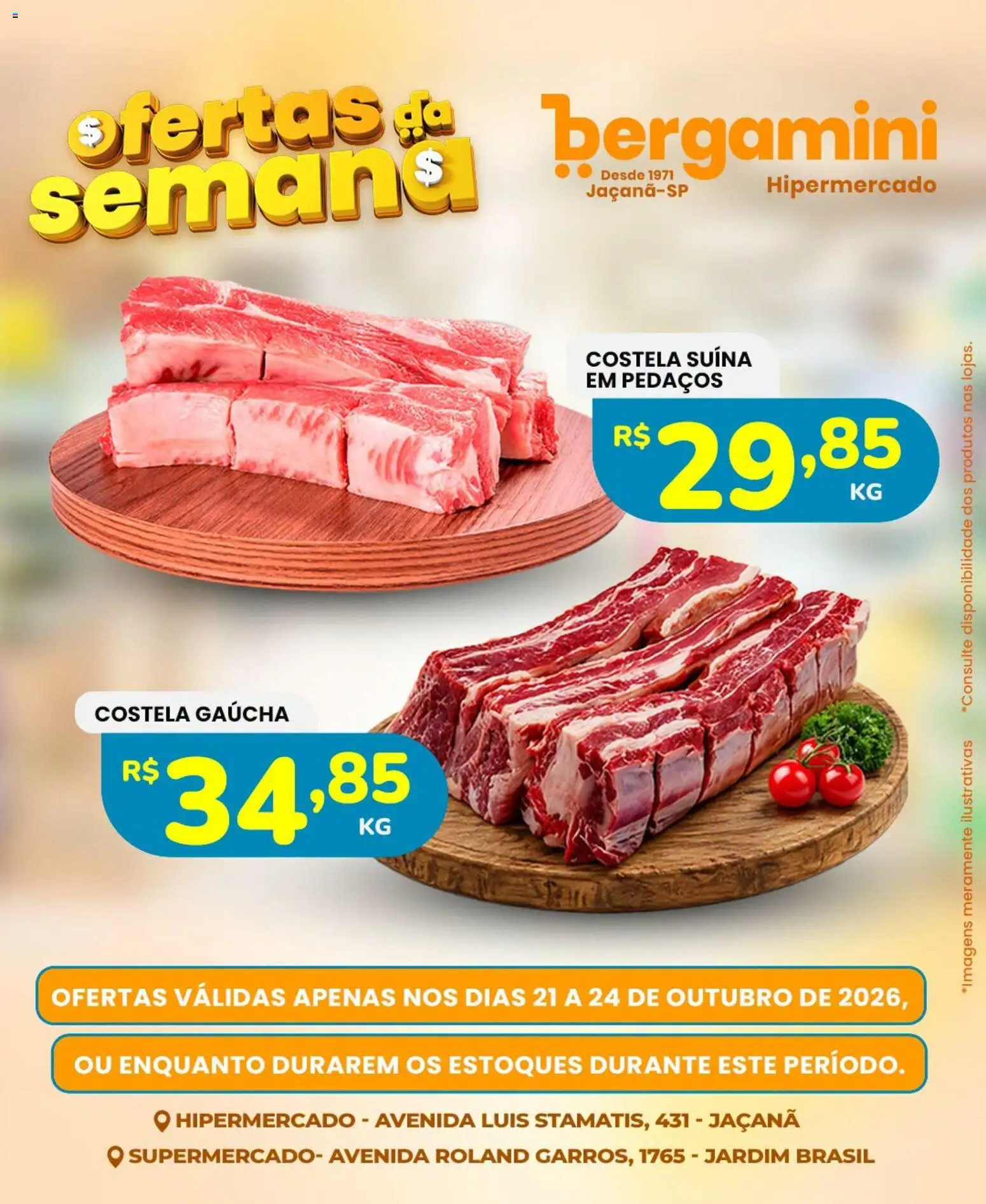 Pré-Visualização do folheto "Supermercado Bergamini - Ofertas da semana" da loja Supermercado Bergamini válido a partir de 21/10/2026