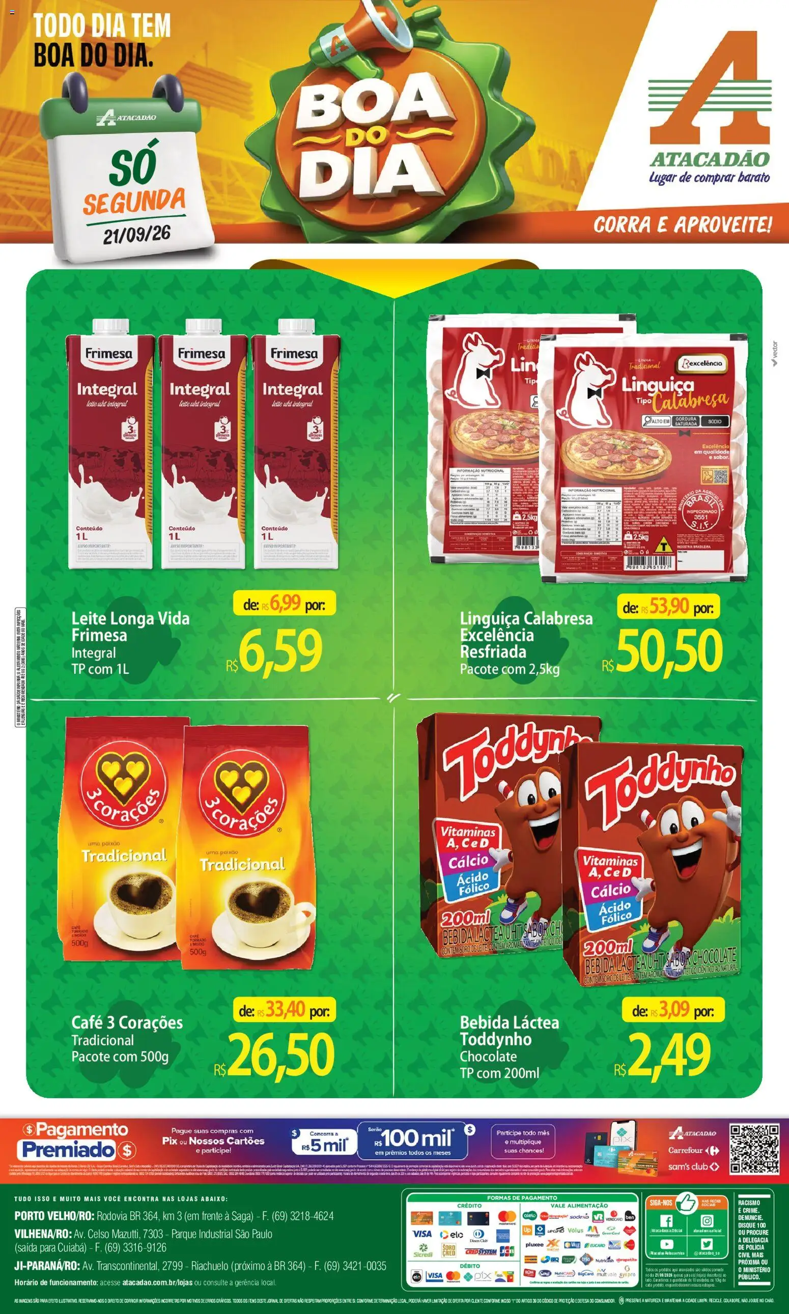 Pré-Visualização do folheto "Atacadão ofertas - RO" da loja Atacadão válido a partir de 21/09/2026