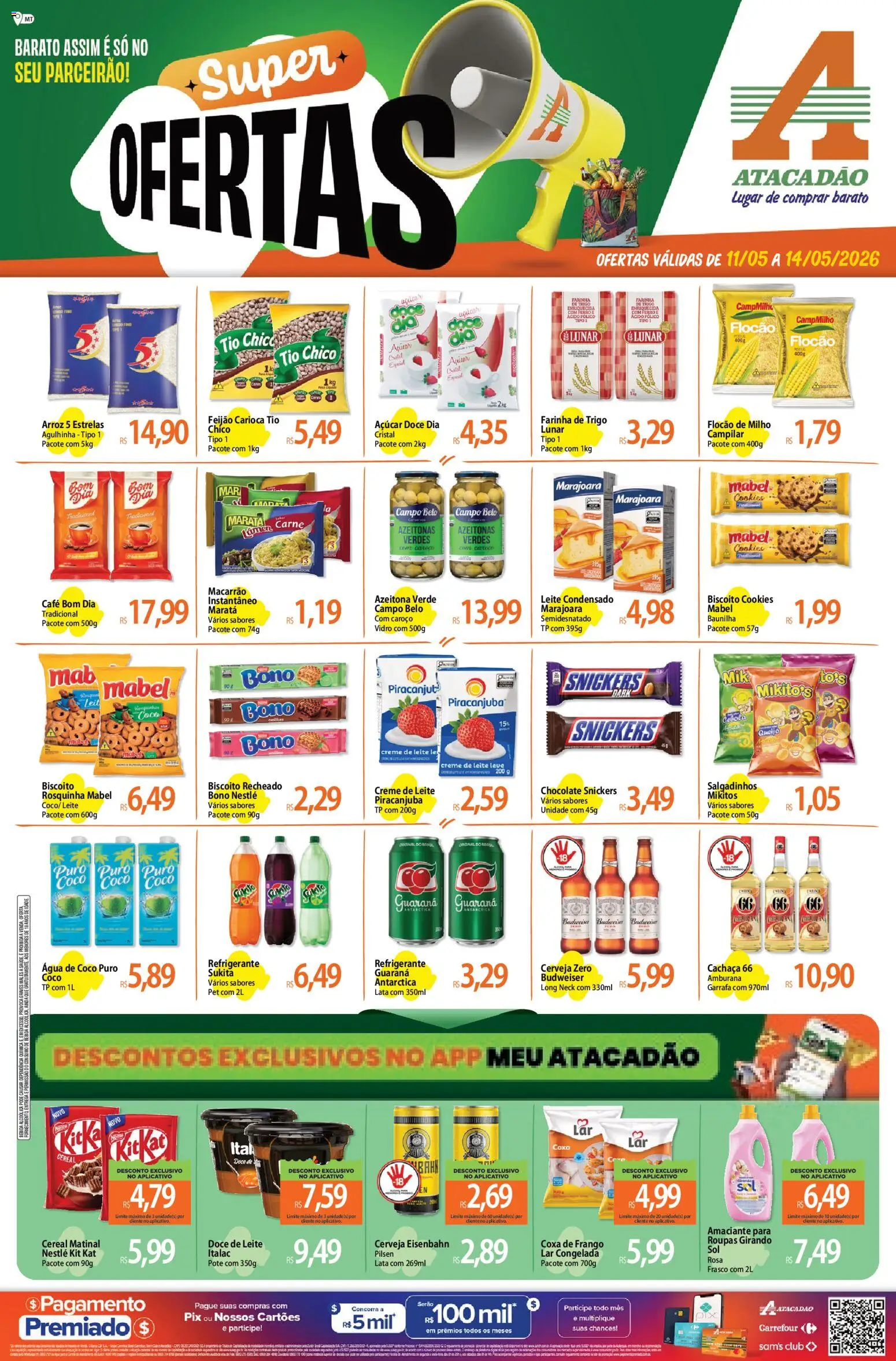 Pré-Visualização do folheto "Atacadão ofertas - MT" da loja Atacadão válido a partir de 11/05/2026