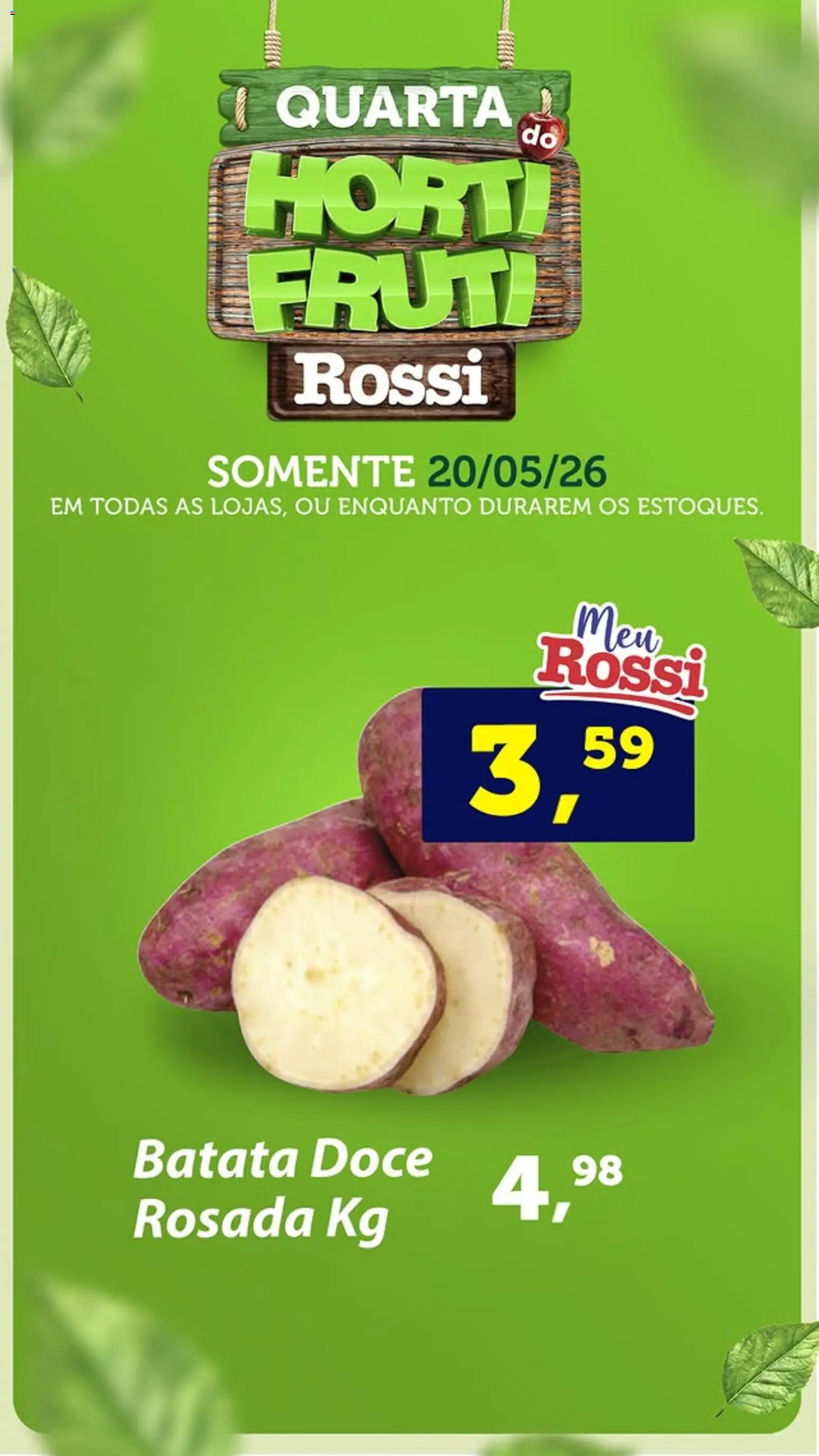 Pré-Visualização do folheto "Rossi Supermercados - Ofertas da semana" da loja Rossi Supermercados válido a partir de 20/05/2026