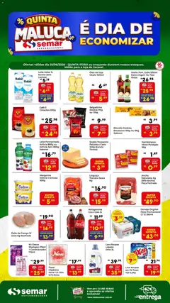 Pré-Visualização do folheto "Semar Supermercado ofertas Quinta Maluca" da loja Semar Supermercado válido a partir de 25/06/2026