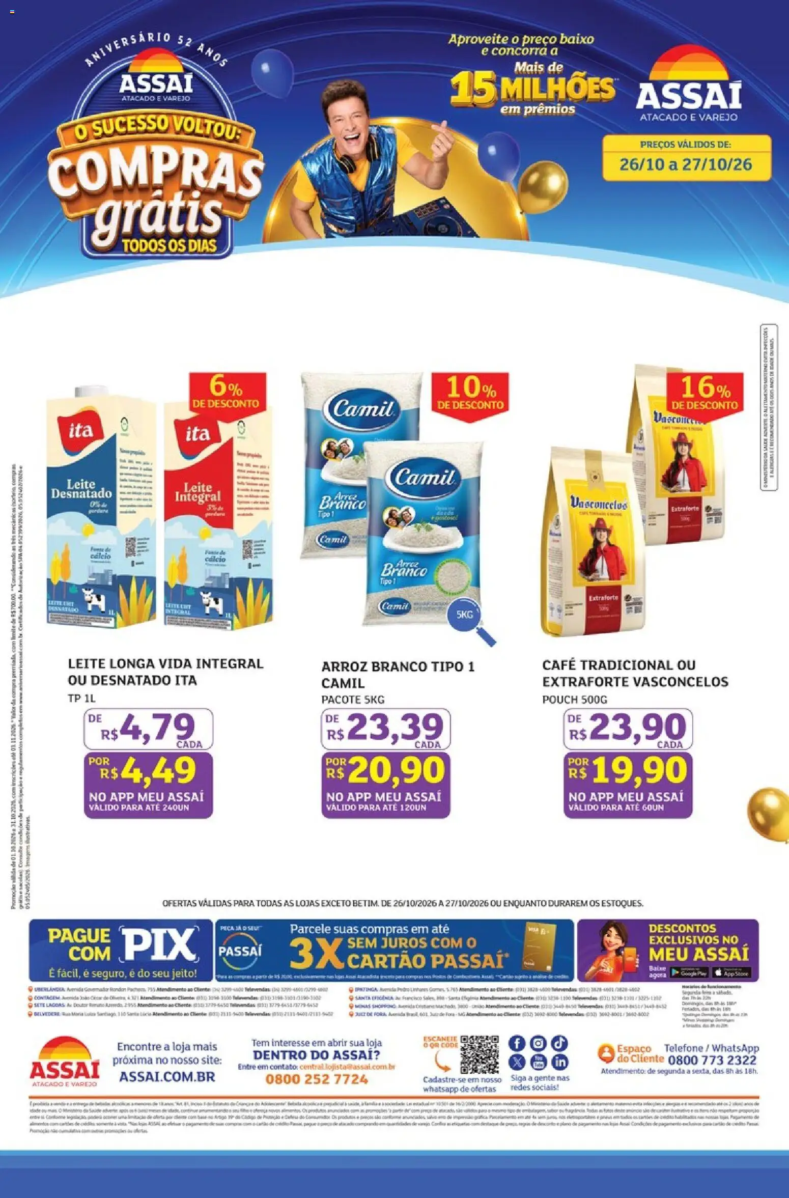 Pré-Visualização do folheto "Assaí Atacadista ofertas - MG" da loja Assaí Atacadista válido a partir de 26/10/2026