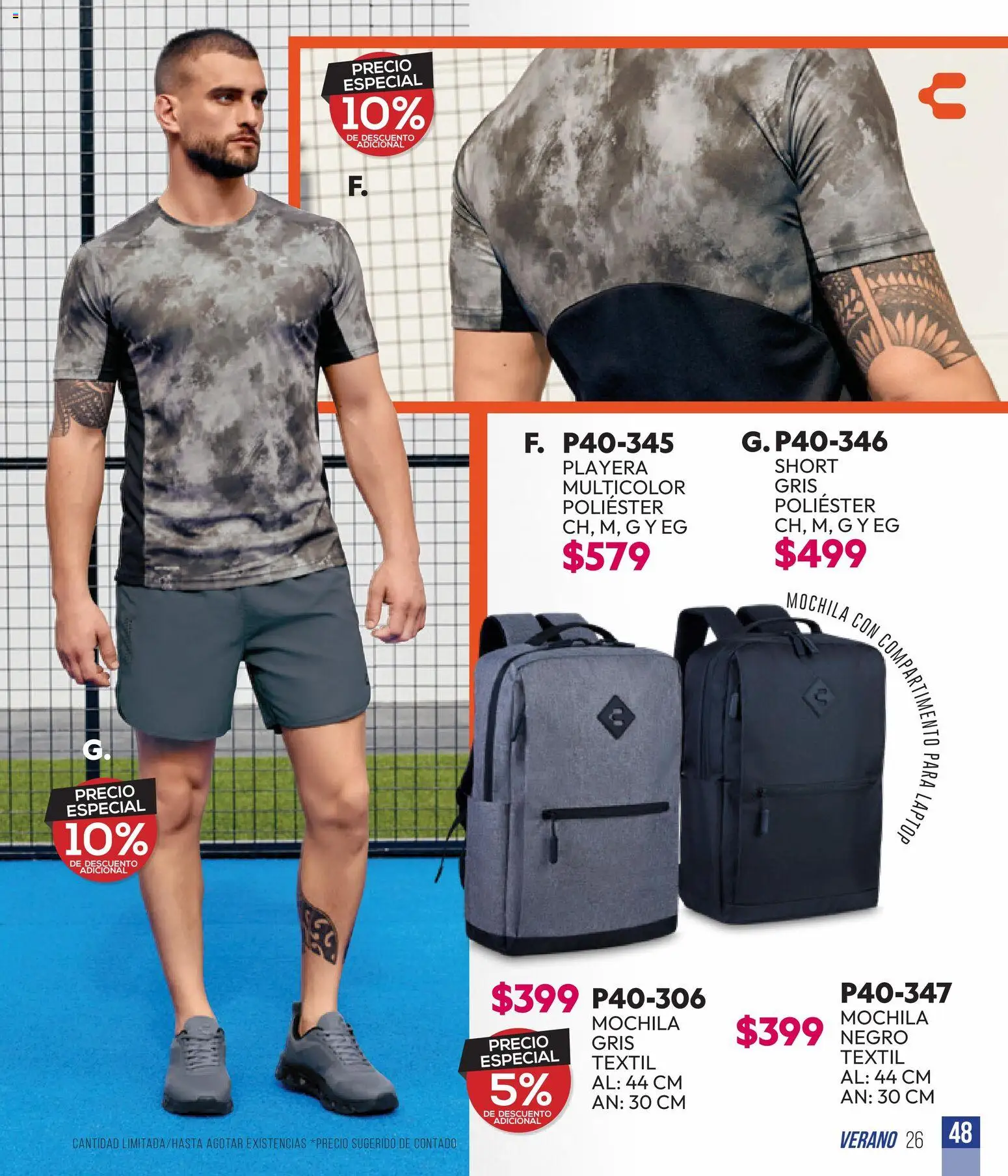 Vista previa las ofertas de la tienda Cklass - Cklass catálogo Sportweek desde el 28/04/2026 - Mochila, Playera, Short