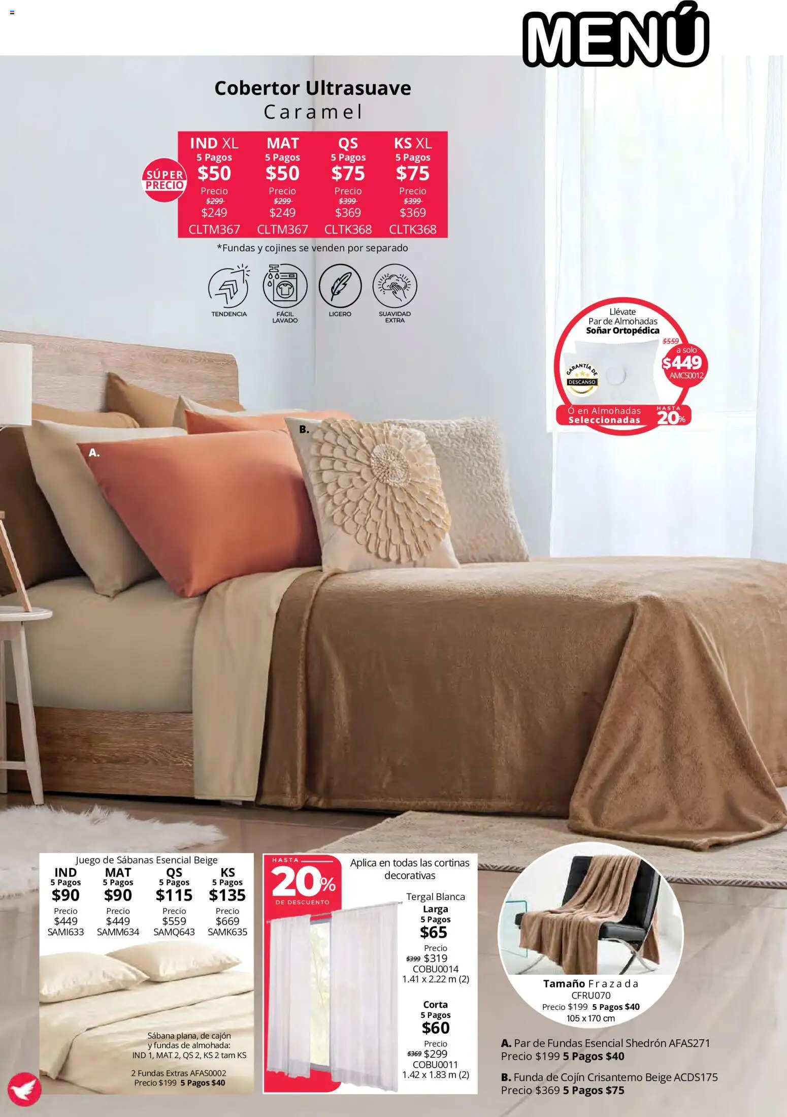 Vista previa las ofertas de la tienda Colchas Concord - Colchas Concord catálogo Colección Cobertor Calor de Hogar desde el 15/10/2026 
