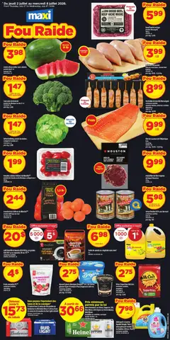 Un aperçu du dépliant Maxi weekly flyer / circulaire du magasin Maxi est valide à partir 2 juill. 2026