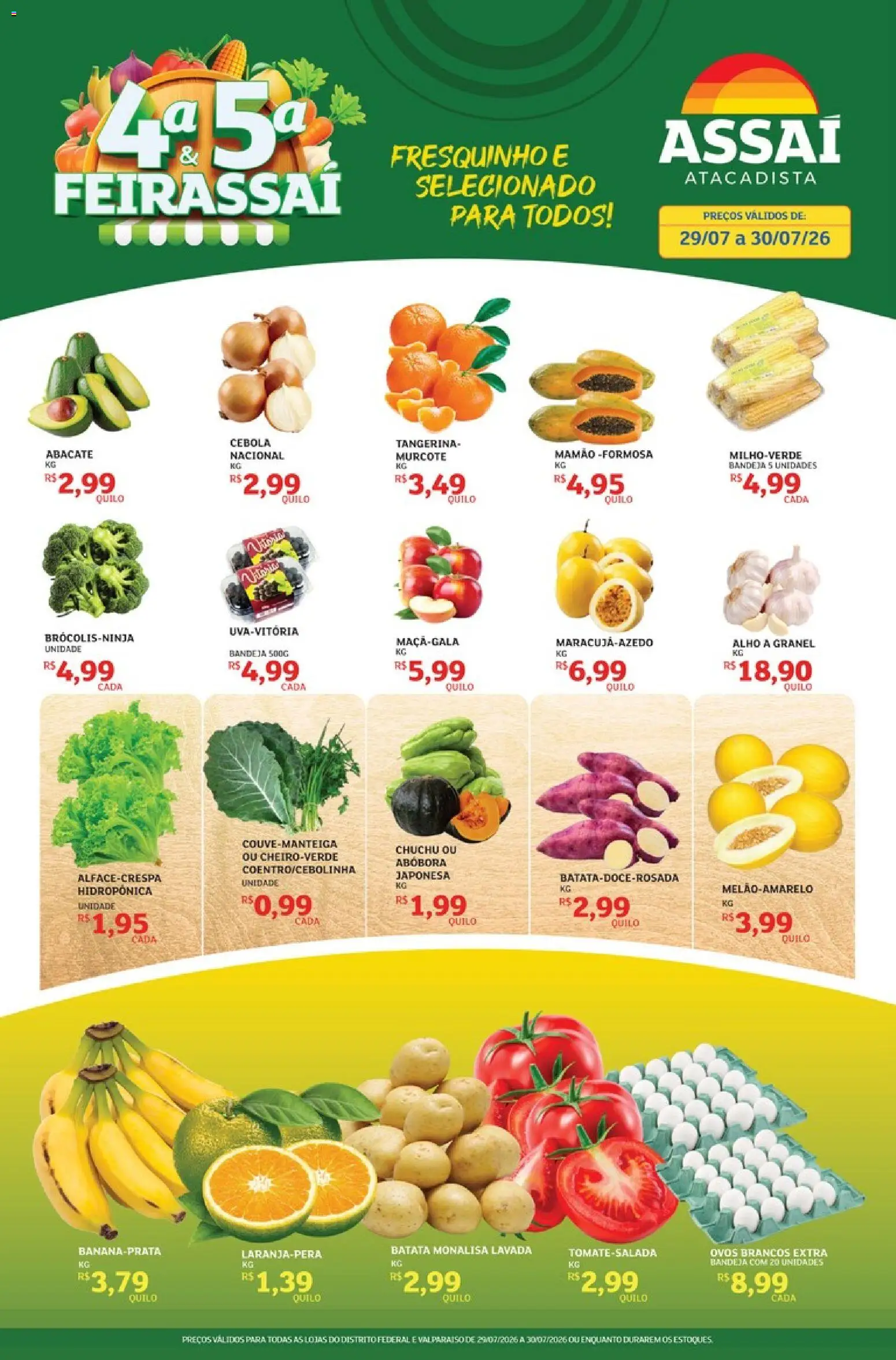 Pré-Visualização do folheto "Assaí Atacadista ofertas - DF" da loja Assaí Atacadista válido a partir de 29/07/2026
