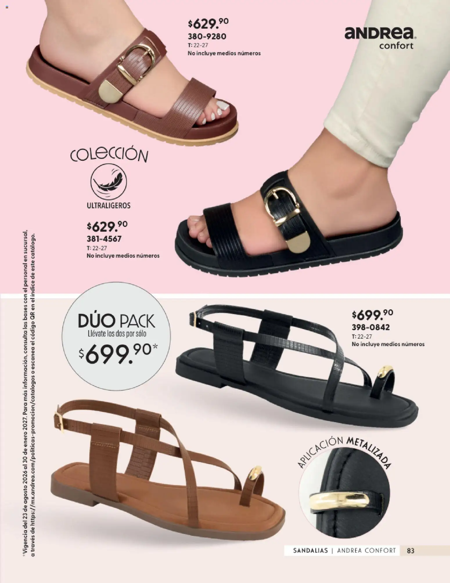 Vista previa las ofertas de la tienda Andrea - Andrea catálogo Calzado Confort desde el 23/08/2026 