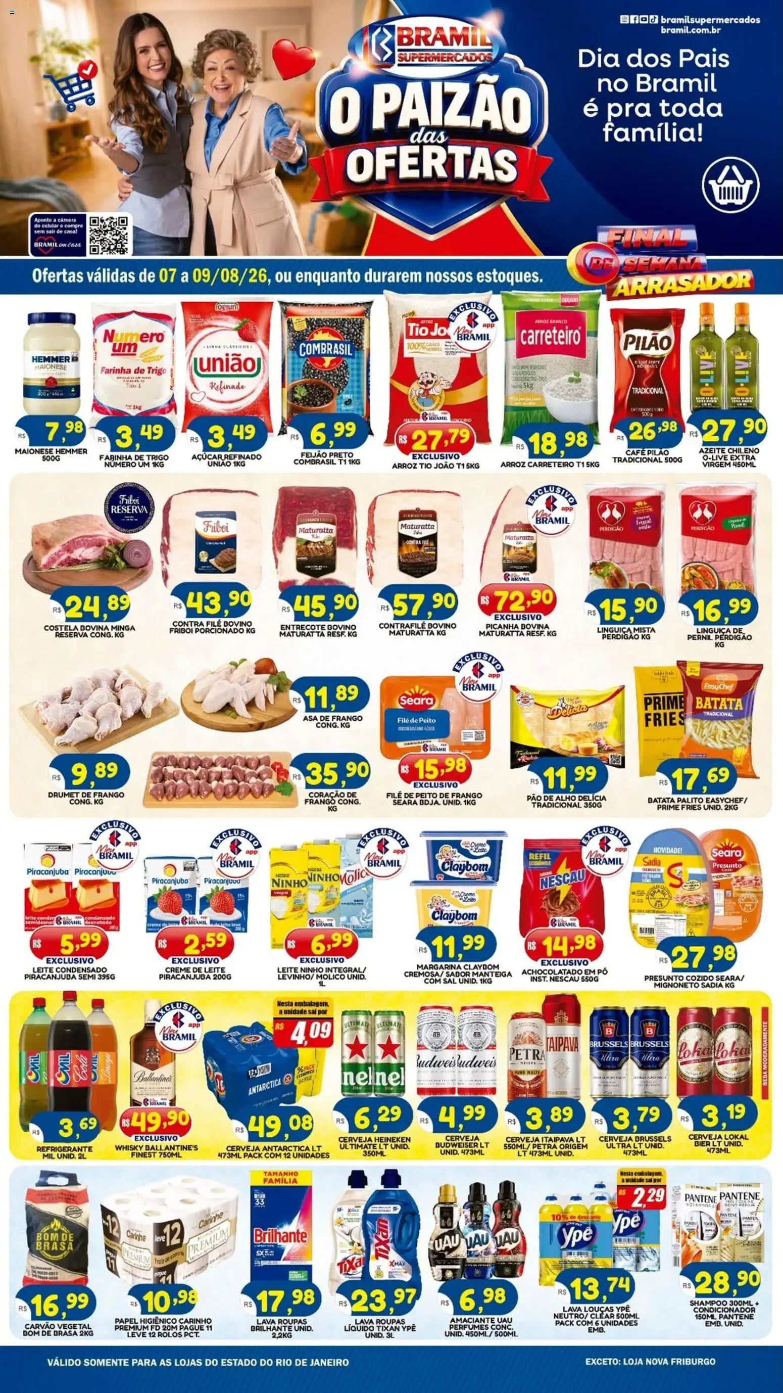 Pré-Visualização do folheto "Bramil Supermercados - Ofertas da semana" da loja Bramil Supermercados válido a partir de 07/08/2026
