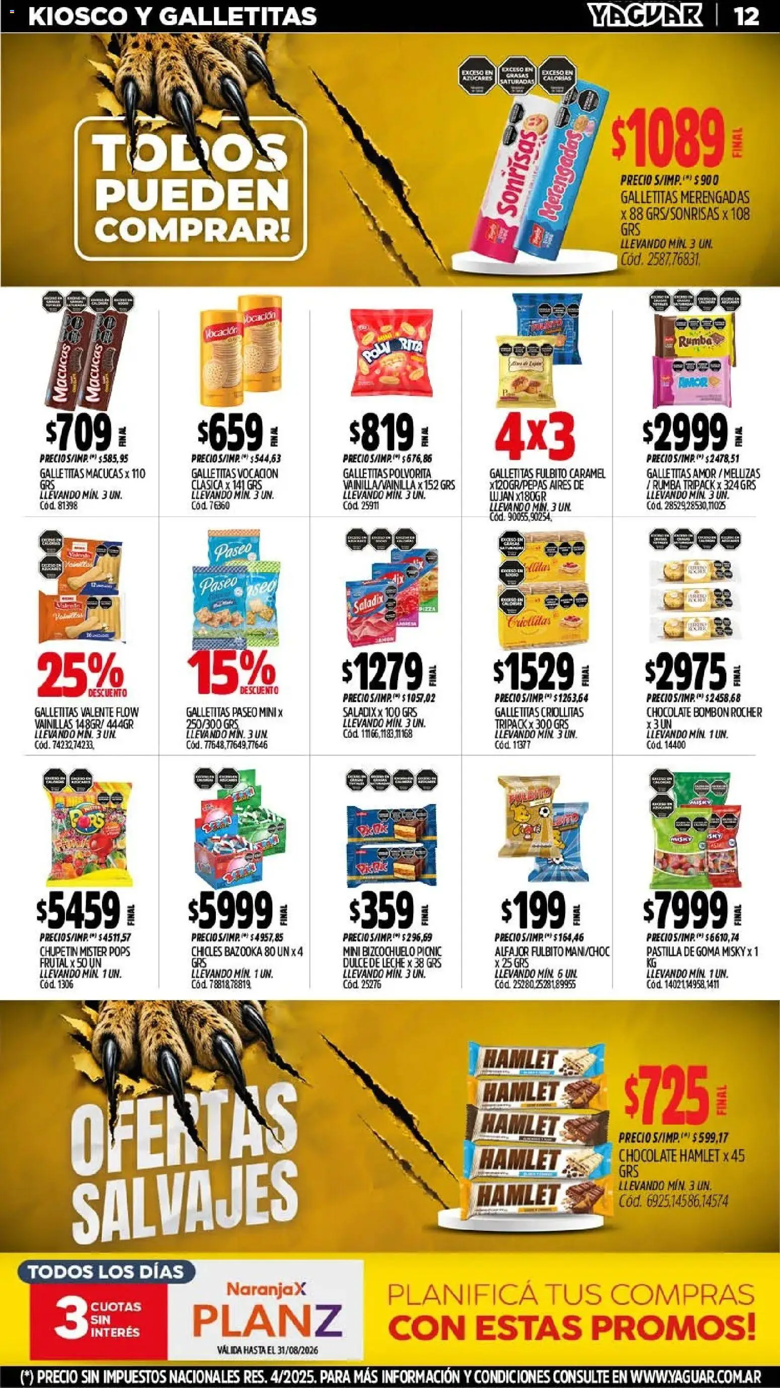 Vista previa del folleto de la tienda Yaguar válido desde el 03/08/2026 