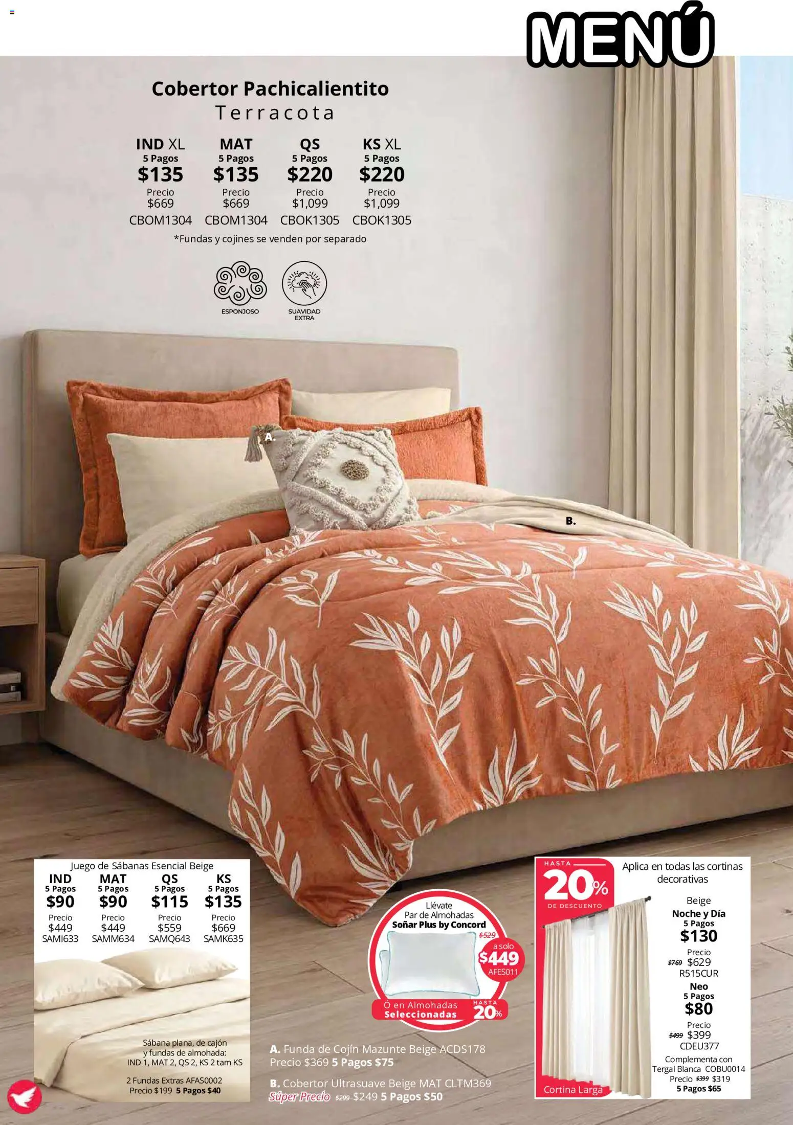 Vista previa las ofertas de la tienda Colchas Concord - Colchas Concord catálogo Colección Cobertor Calor de Hogar desde el 15/10/2026 