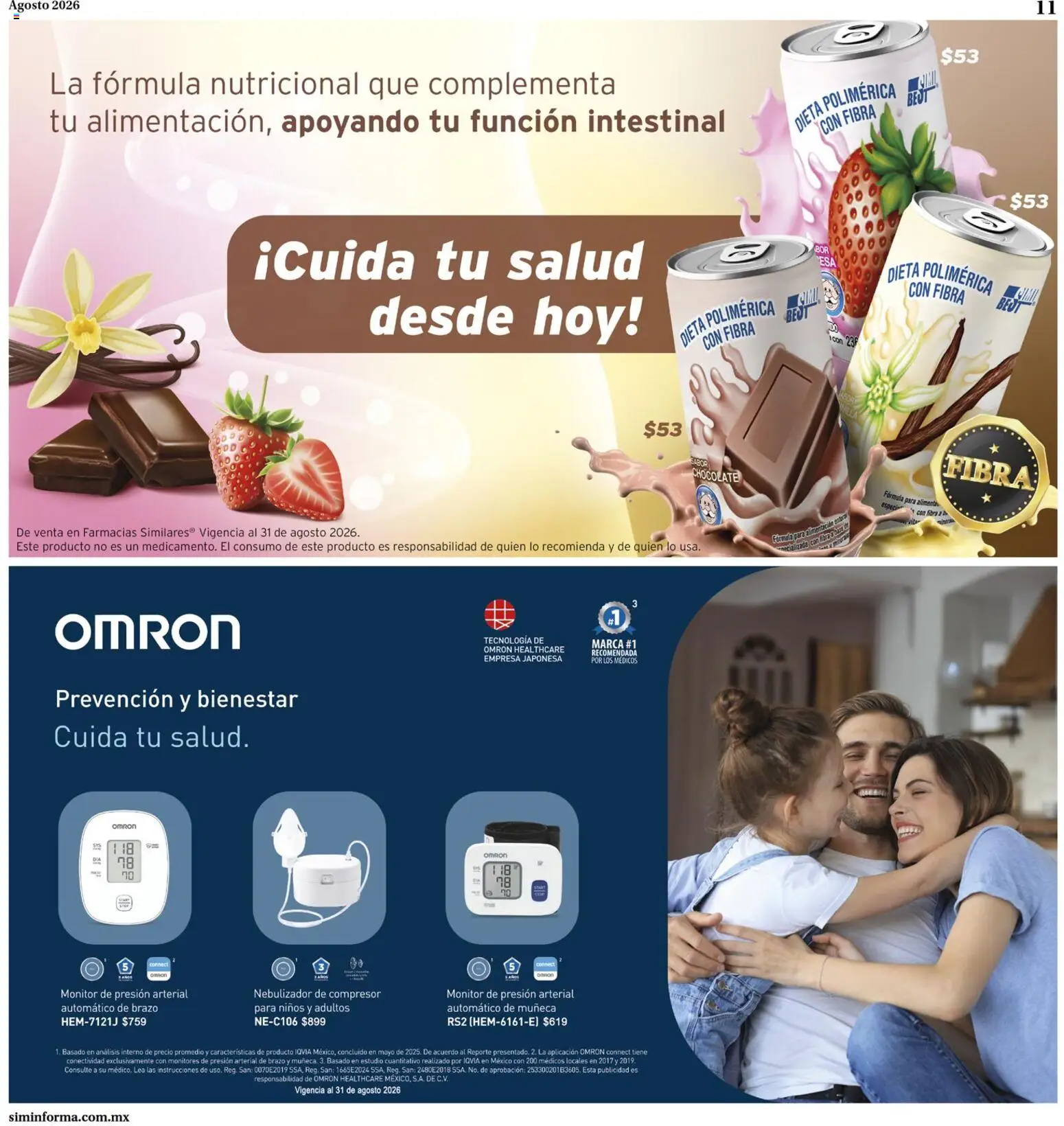Vista previa las ofertas de la tienda Farmacias Similares - Farmacias Similares catálogo desde el 01/08/2026 