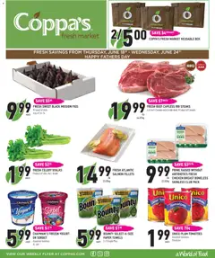 Un aperçu du dépliant Coppas Fresh Market weekly flyer / circulaire du magasin Coppas Fresh Market est valide à partir 18 juin 2026