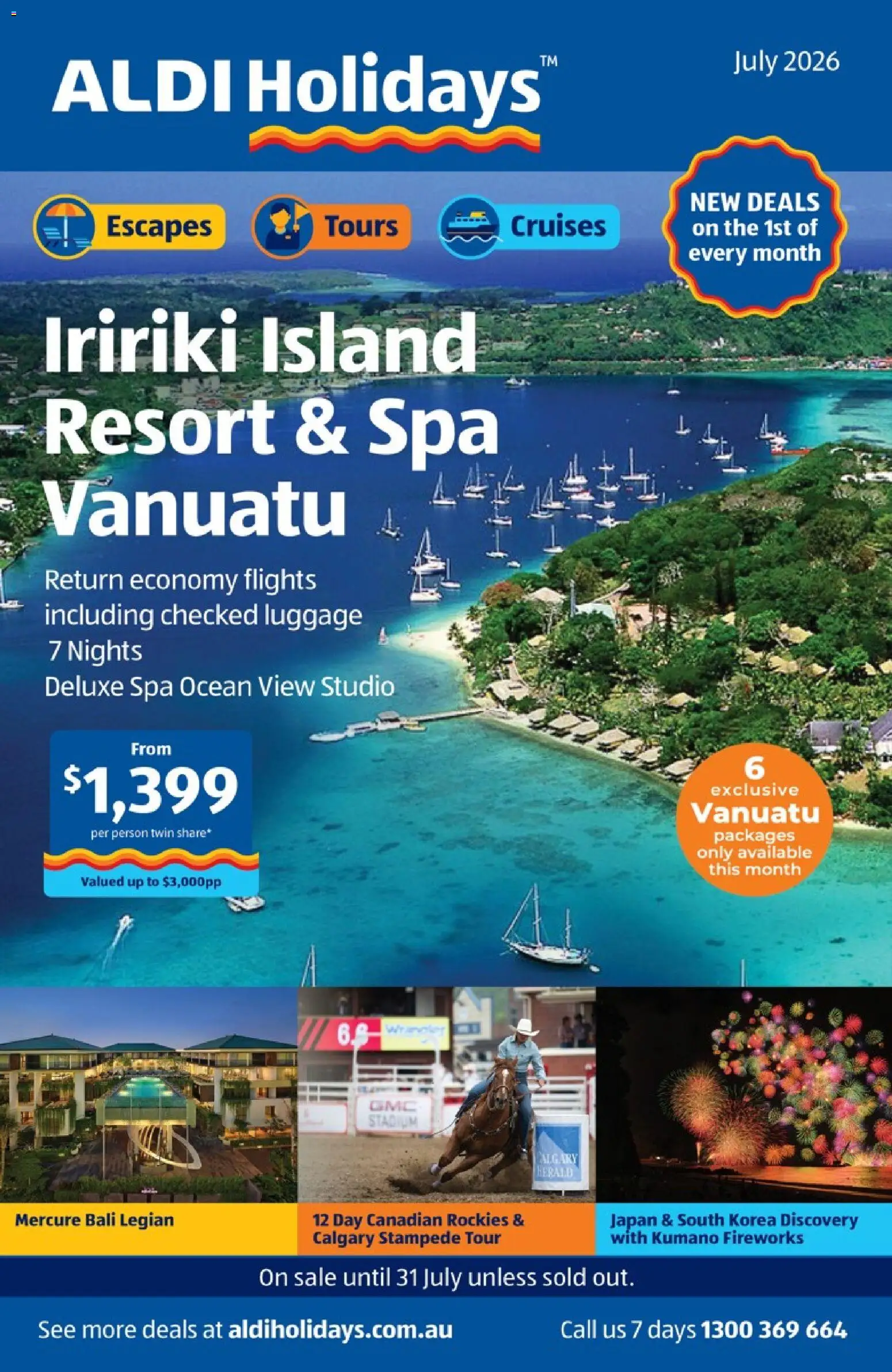 Preview of catalogue Aldi July holidays from shop Aldi valid 01/07/2026