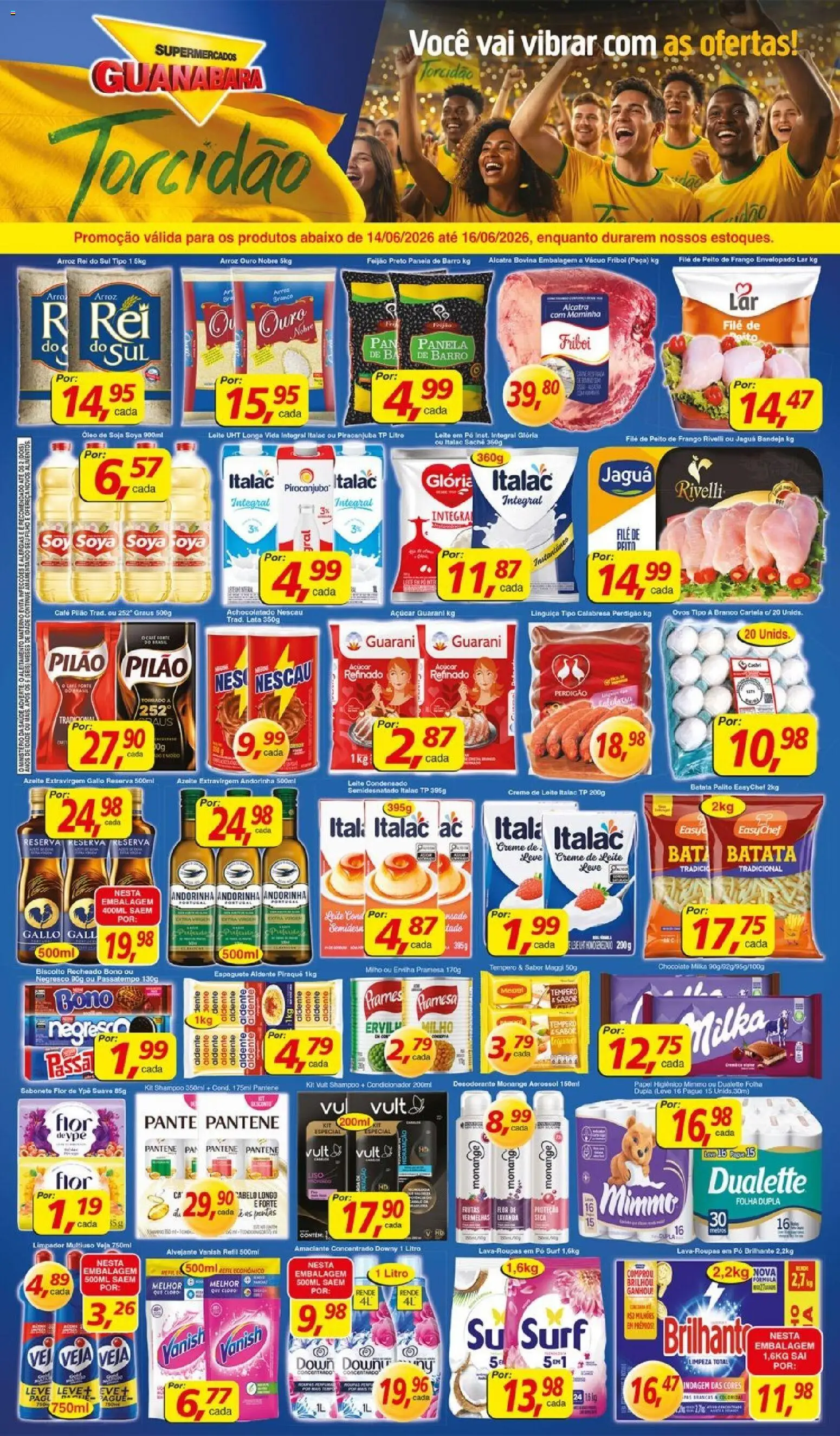 Pré-Visualização do folheto "Guanabara promoção" da loja Supermercados Guanabara válido a partir de 14/06/2026