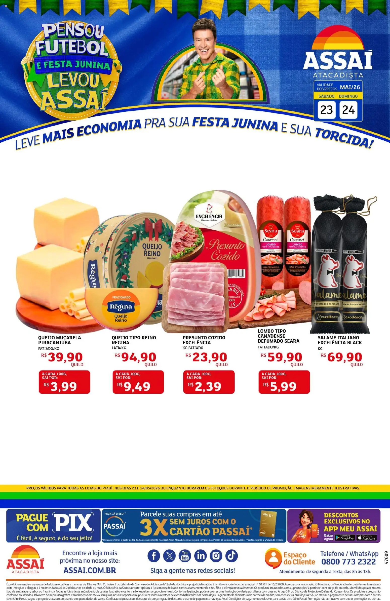 Pré-Visualização do folheto "Assaí Atacadista ofertas - PI" da loja Assaí Atacadista válido a partir de 23/05/2026
