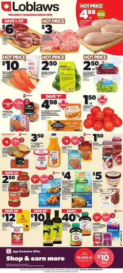 Preview of leaflet Loblaws weekly flyer / circulaire from shop Loblaws is valid from Aug 06, 2026