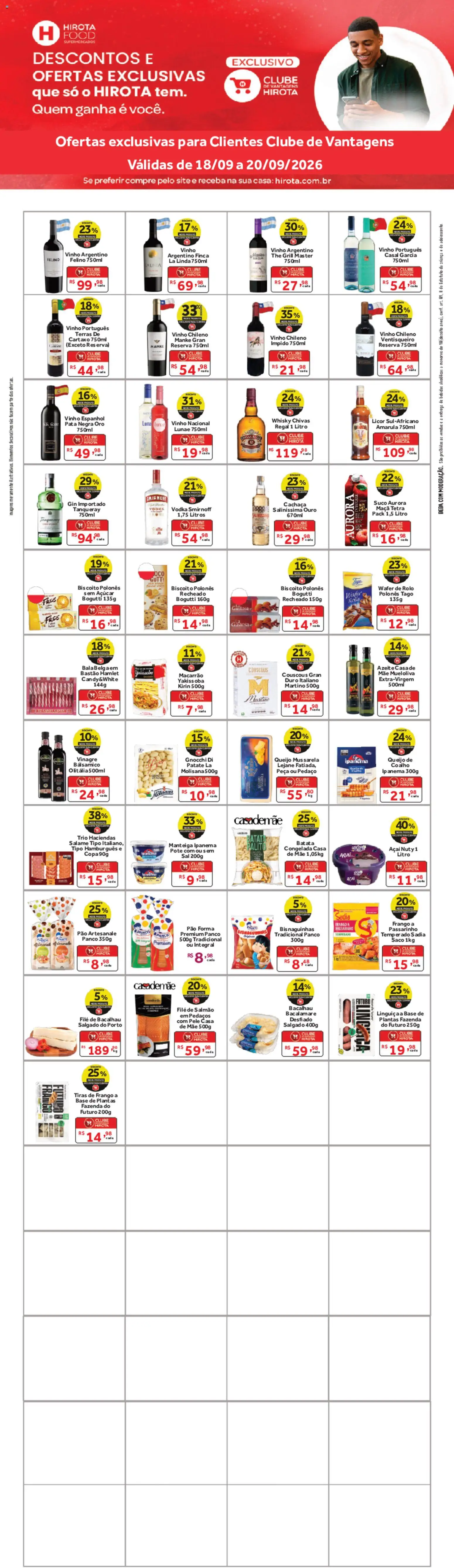 Pré-Visualização do folheto "Hirota Food ofertas Vantagens" da loja Hirota Food válido a partir de 18/09/2026