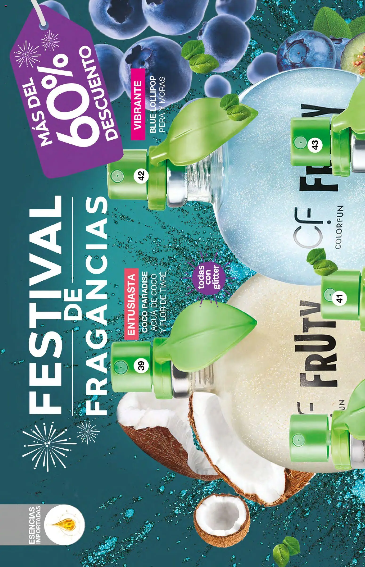 Vista previa las ofertas de la tienda Fuller - Campaña 23 2026 desde el 18/02/2026 - Agua, Coco, Pera, Glitter, Esencias