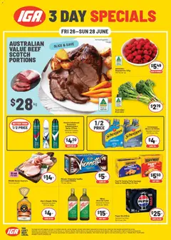 Preview of catalogue IGA 3 Day Specials - WA from shop IGA valid 26/06/2026