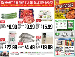 Ad Preview of Hmart Hmart ARCADIA FLASHSALE - Southern California from 06/04/2026