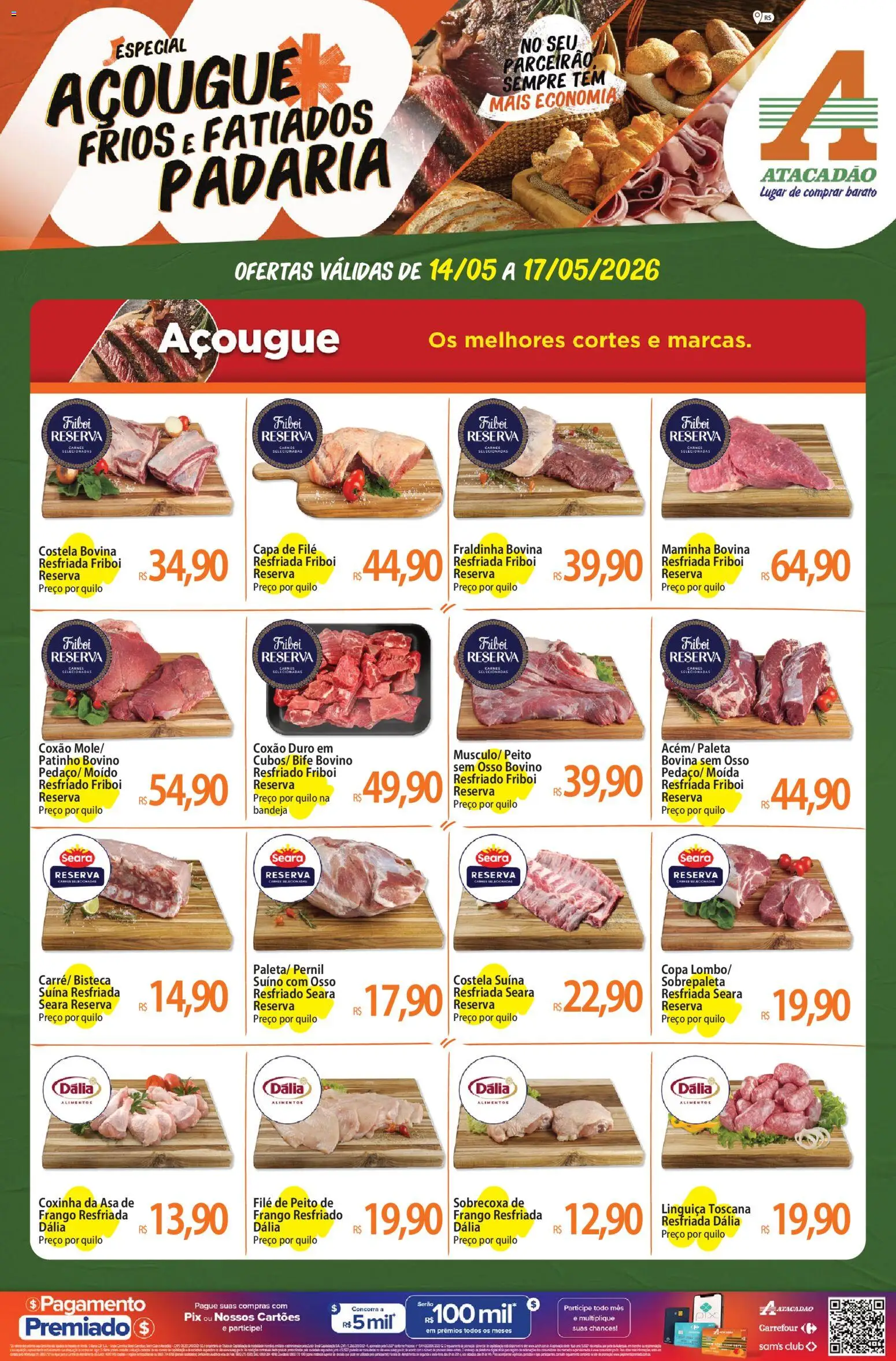 Pré-Visualização do folheto "Atacadão ofertas - RS" da loja Atacadão válido a partir de 14/05/2026