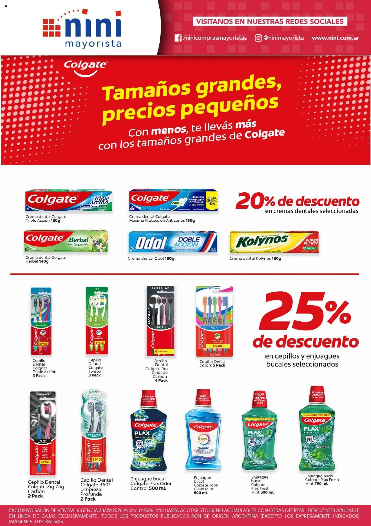 Vista previa del folleto de la tienda NINI Mayorista válido desde el 28/09/2026 