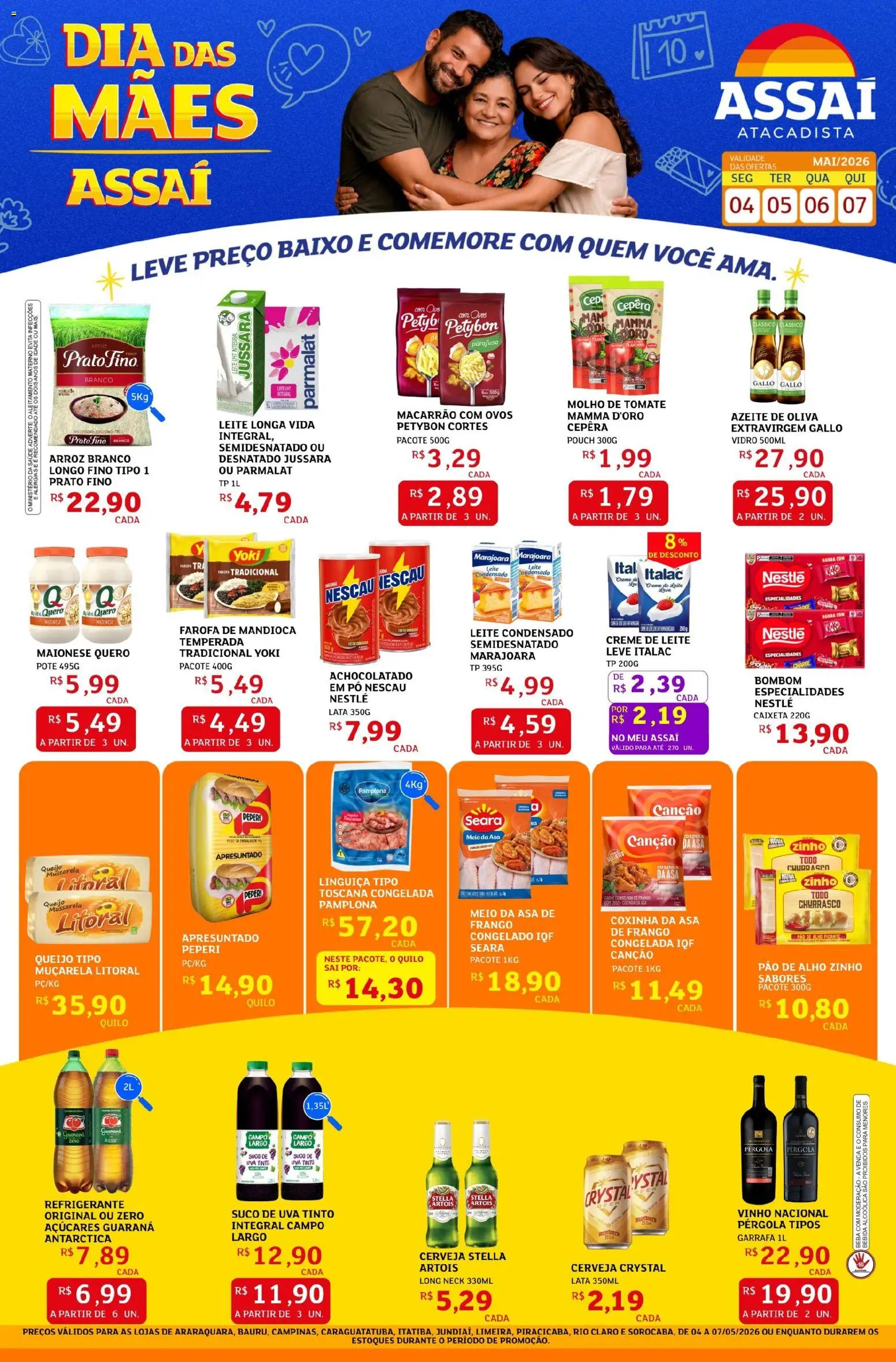 Pré-Visualização do folheto "Assaí Atacadista ofertas - SP" da loja Assaí Atacadista válido a partir de 04/05/2026