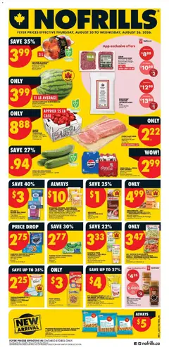 Preview of leaflet No Frills weekly flyer - ON from shop No Frills is valid from Aug 20, 2026