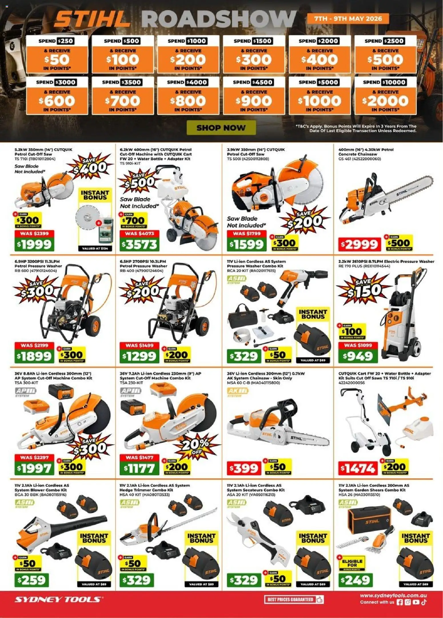 Preview of catalogue Sydney Tools catalogue from shop Sydney Tools valid 07/05/2026