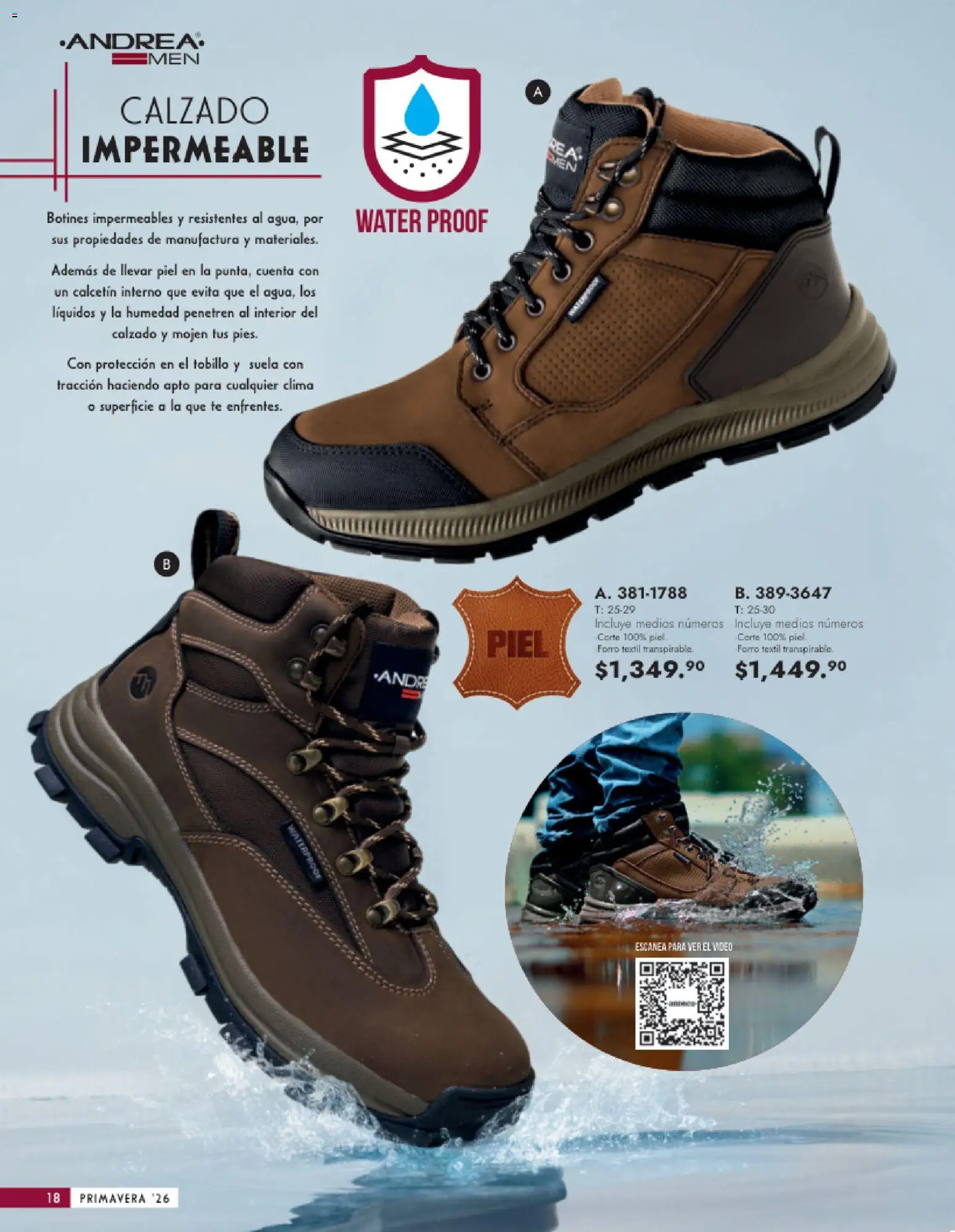 Vista previa las ofertas de la tienda Andrea - Catálogo Calzado Caballero desde el 25/01/2026 - Té, Botines