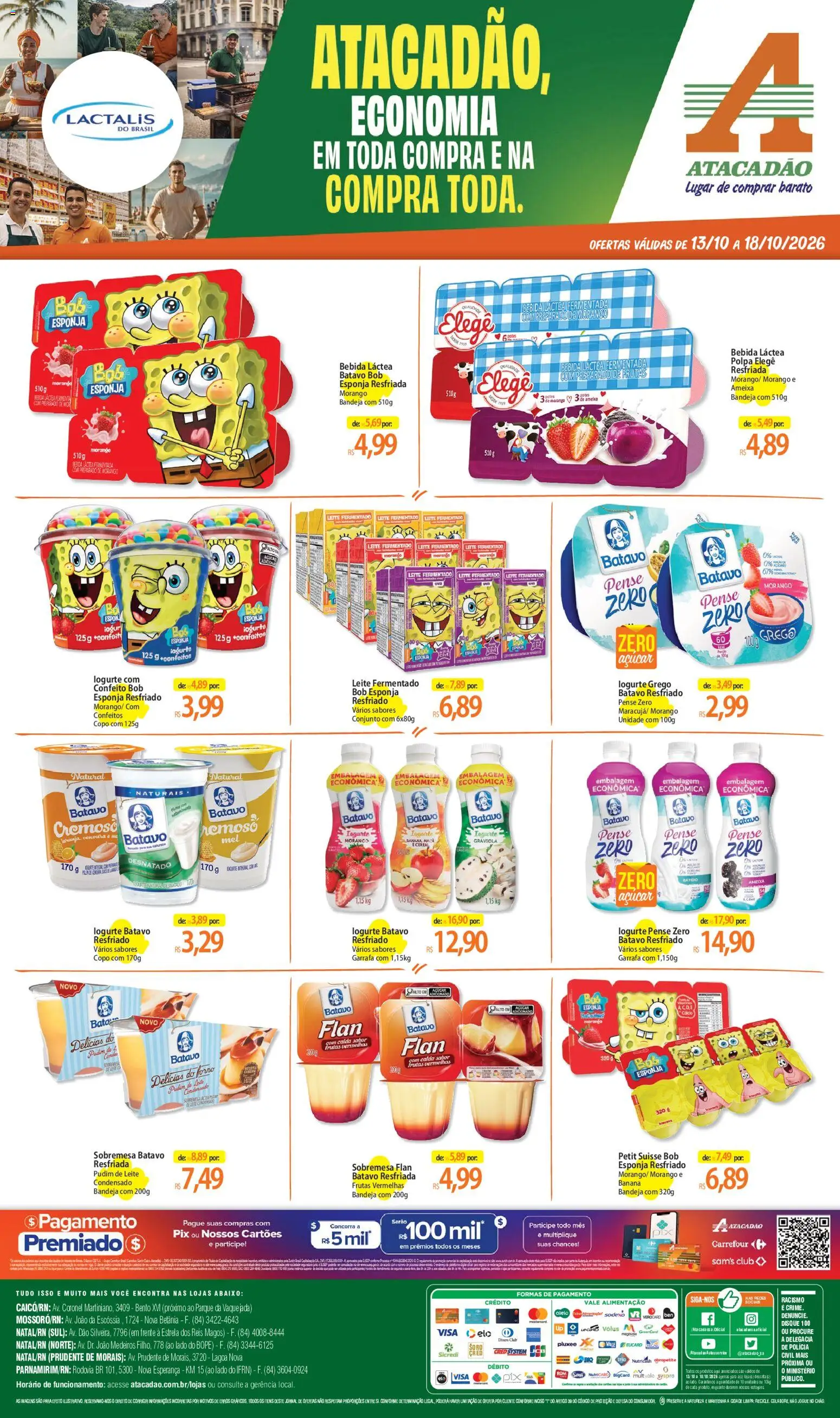 Pré-Visualização do folheto "Atacadão ofertas - RN" da loja Atacadão válido a partir de 13/10/2026