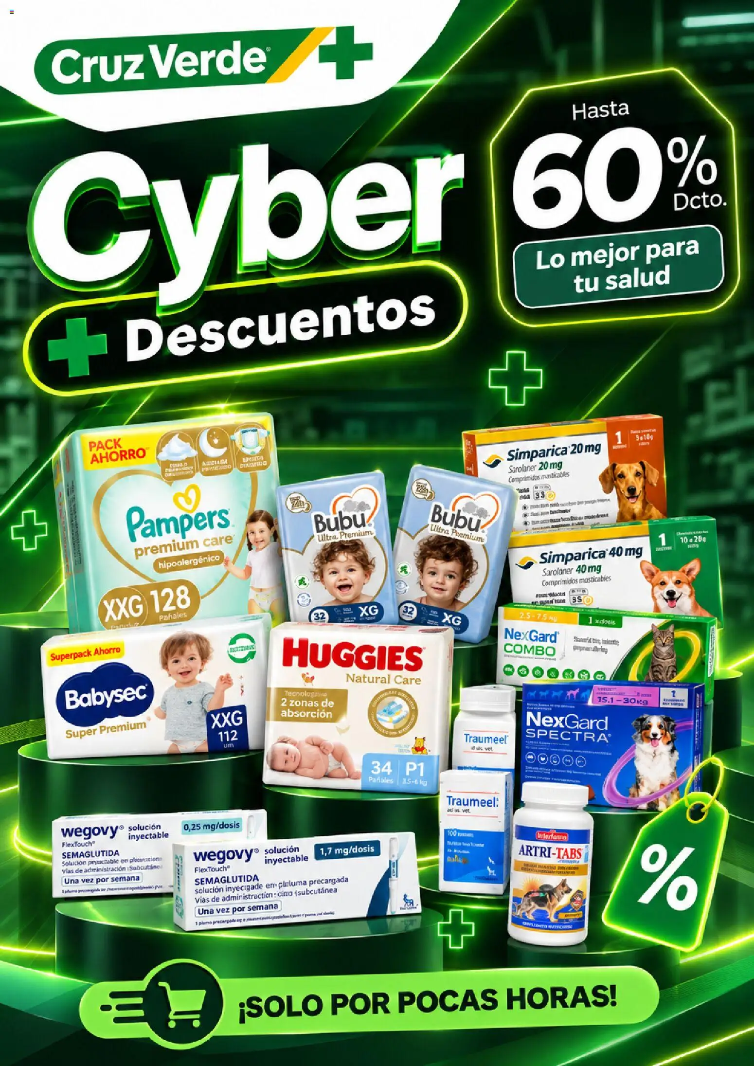 Folleto de la tienda Cruz Verde válido desde el 05.10.2026 - Pañales