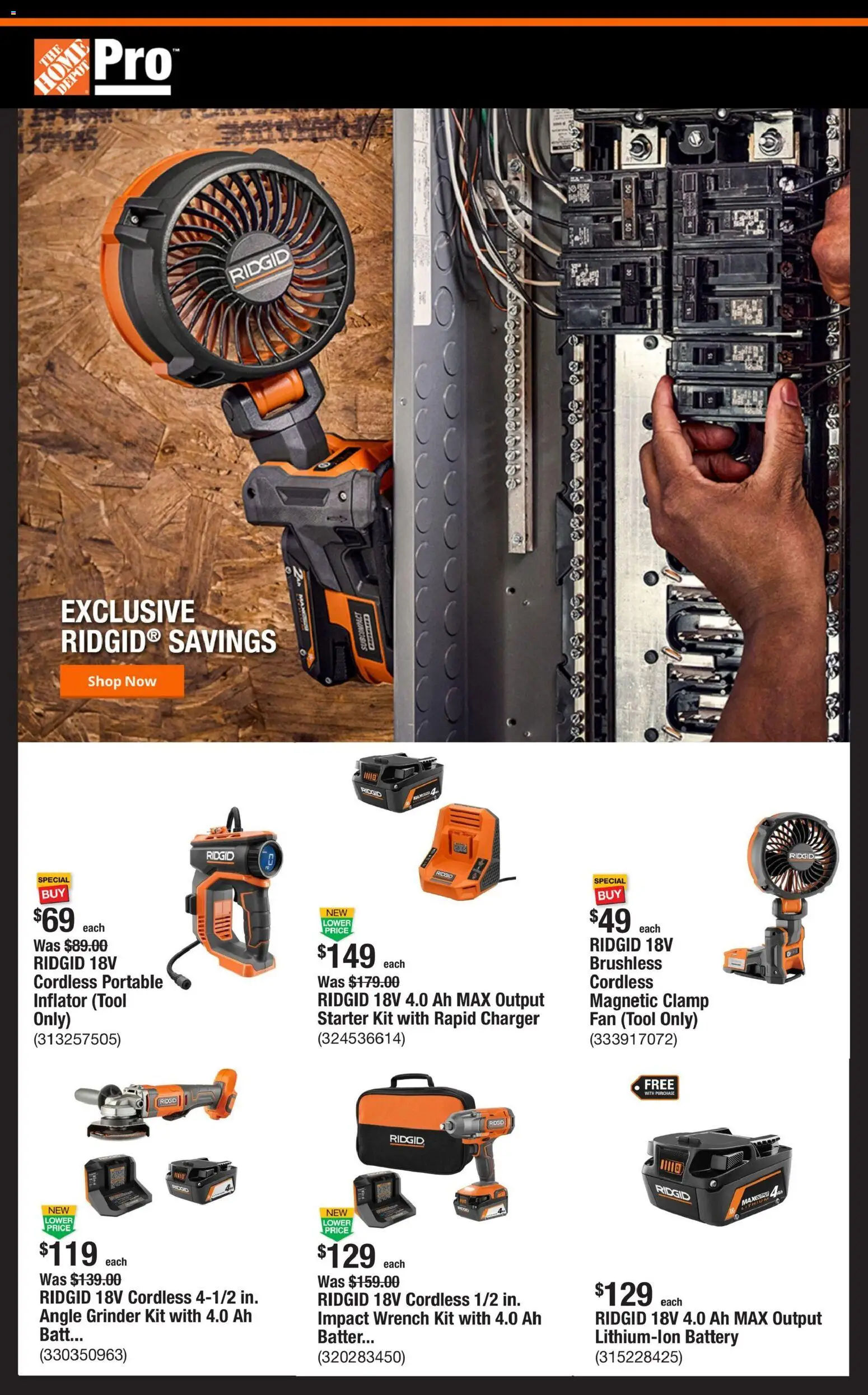 Ad Preview of Home Depot Home Depot Shop Pro Ad from 07/27/2026