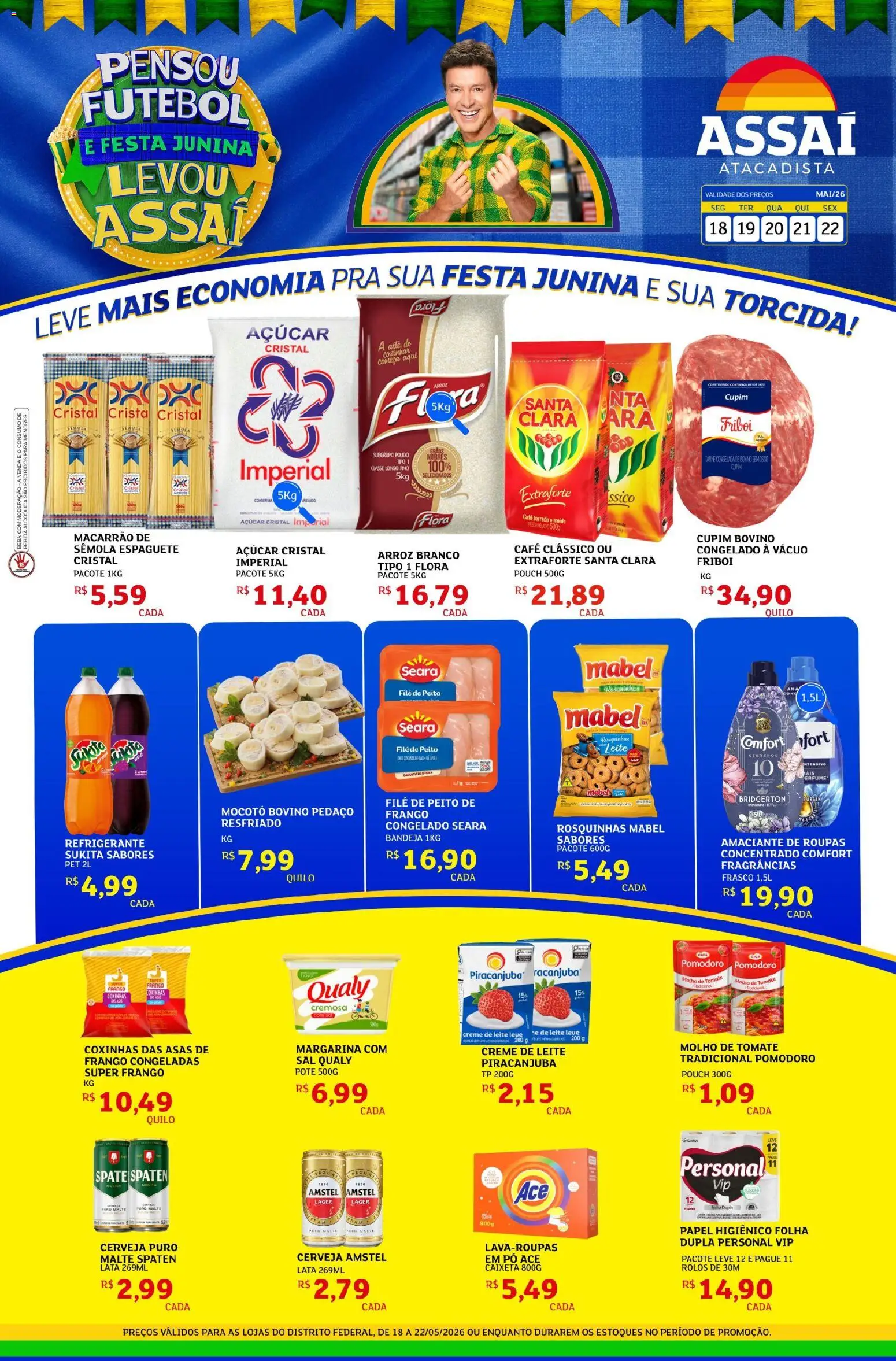 Pré-Visualização do folheto "Assaí Atacadista ofertas - DF" da loja Assaí Atacadista válido a partir de 18/05/2026