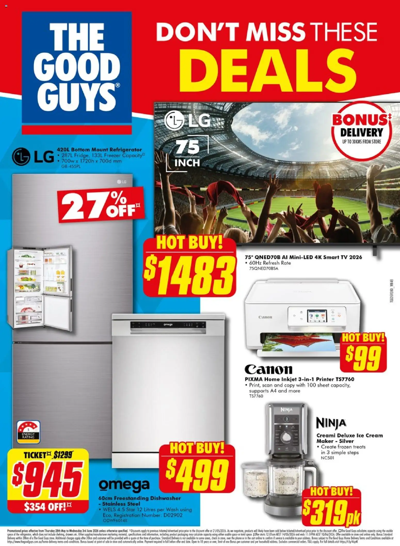 Preview of catalogue The Good Guys DMTD from shop The Good Guys valid 27/05/2026