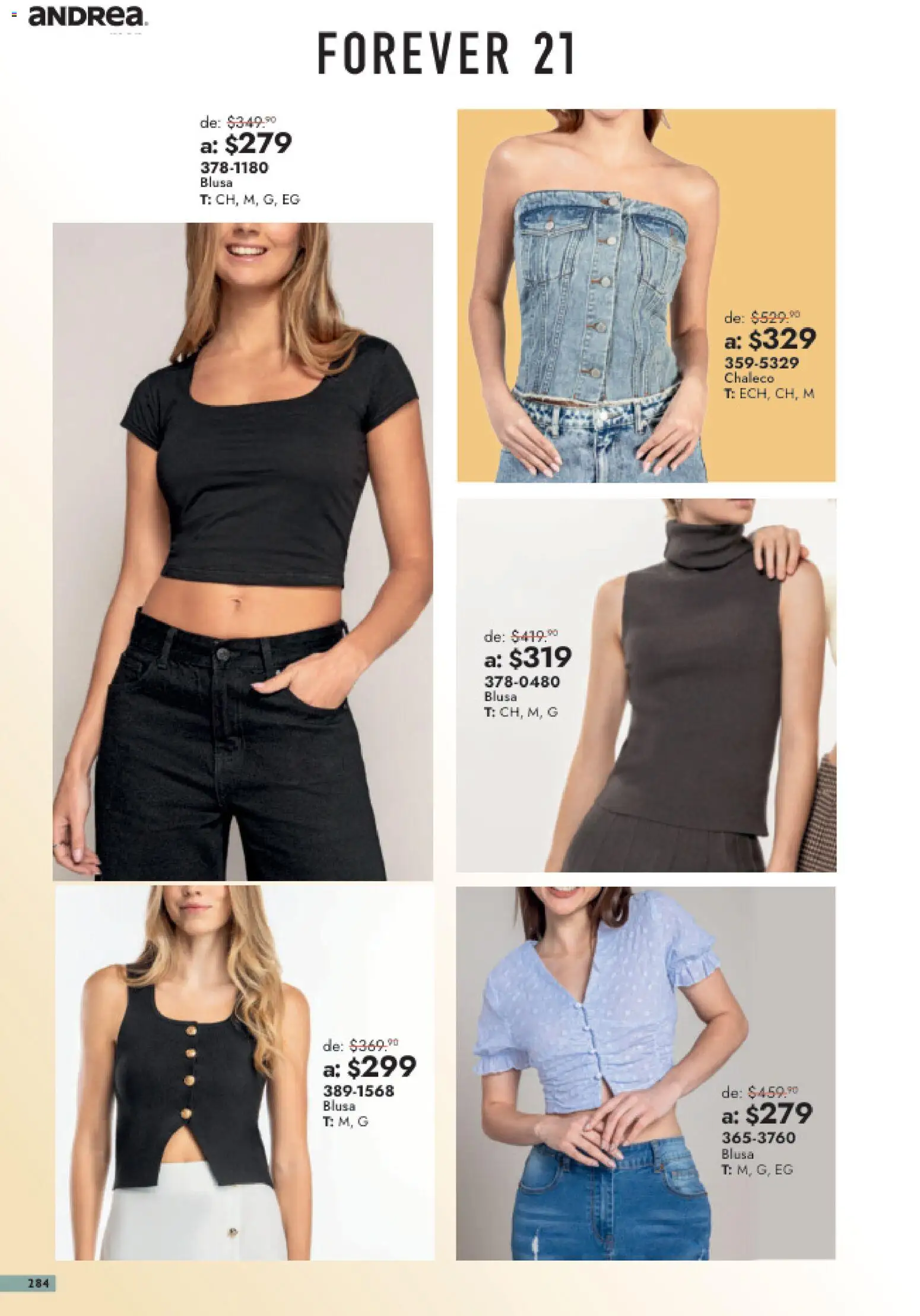 Vista previa las ofertas de la tienda Andrea - Andrea catálogo Outlet desde el 26/07/2026 