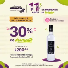 Vista previa las ofertas de la tienda Bodegas Alianza - Bodegas Alianza catálogo 30% de descuento desde el 13/10/2026 