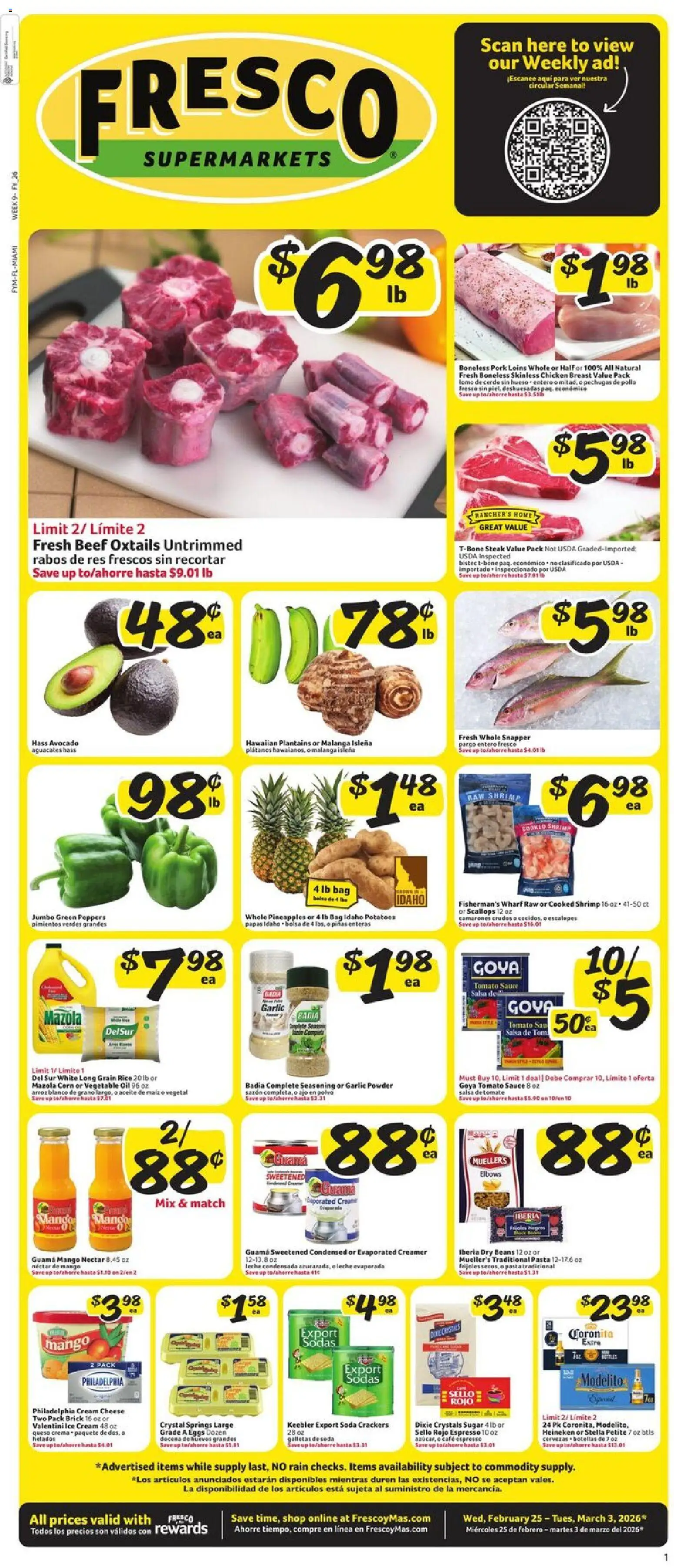 Ad Preview of Fresco y Más Weekly Ad from 02/25/2026